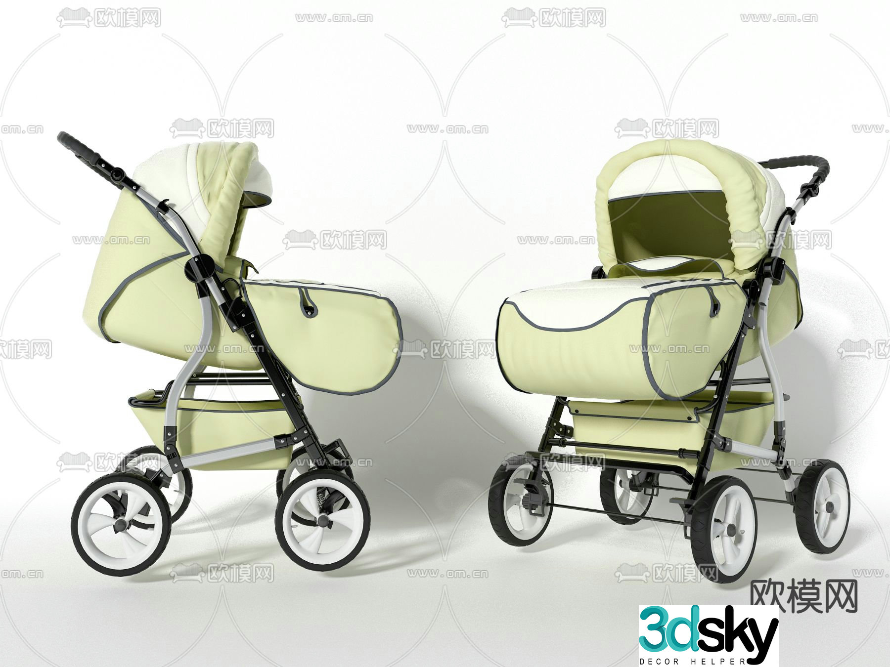 stroller stroller 3d model