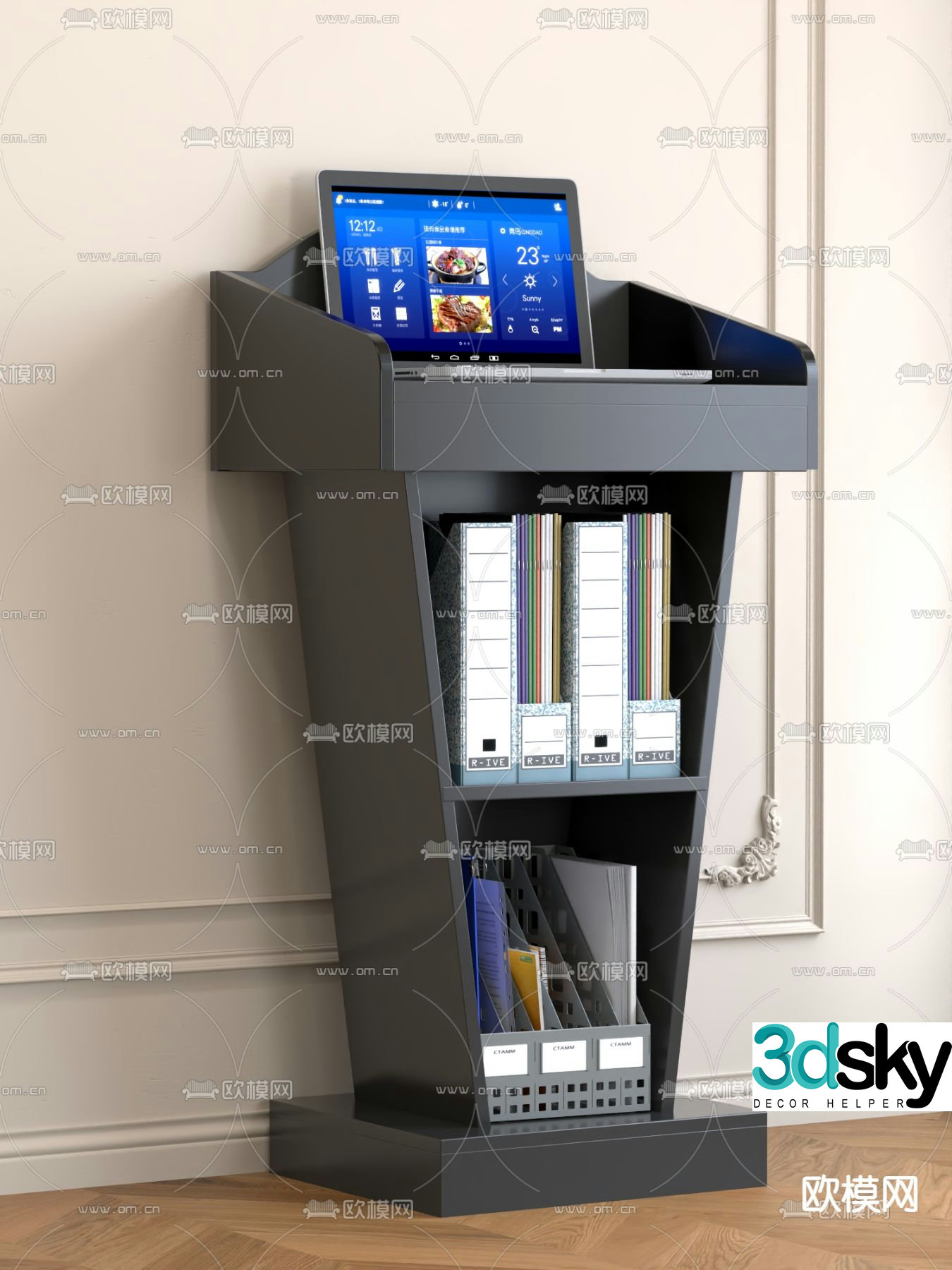 podium host podium emcee’s podium podium 3d model