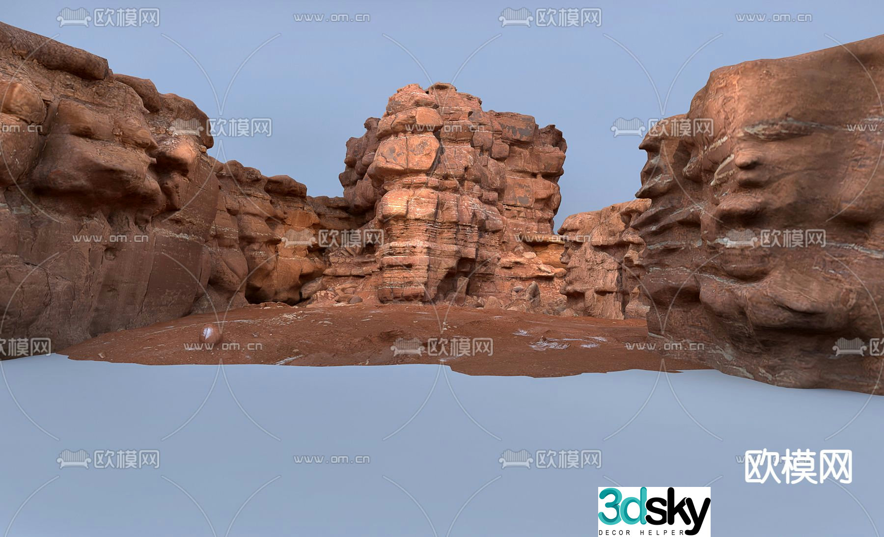 Gobi mountain 3d model