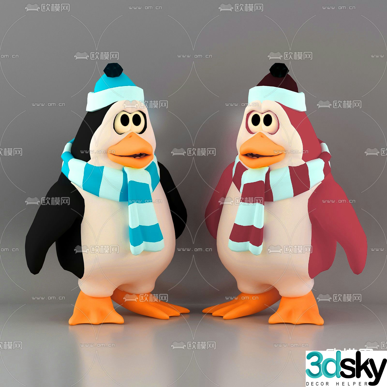 penguin doll toy 3d model