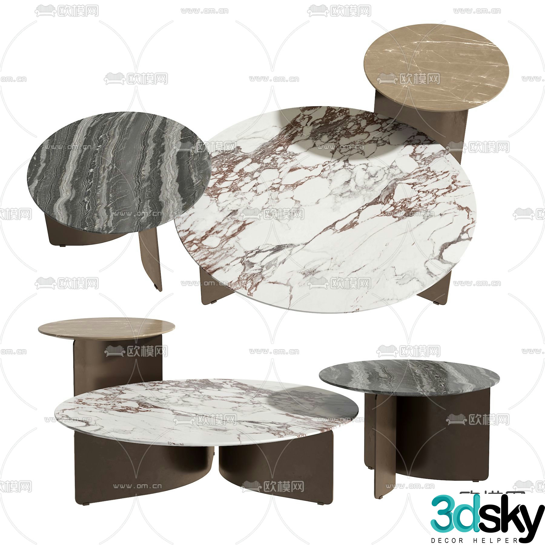 3D model of mother and child coffee table