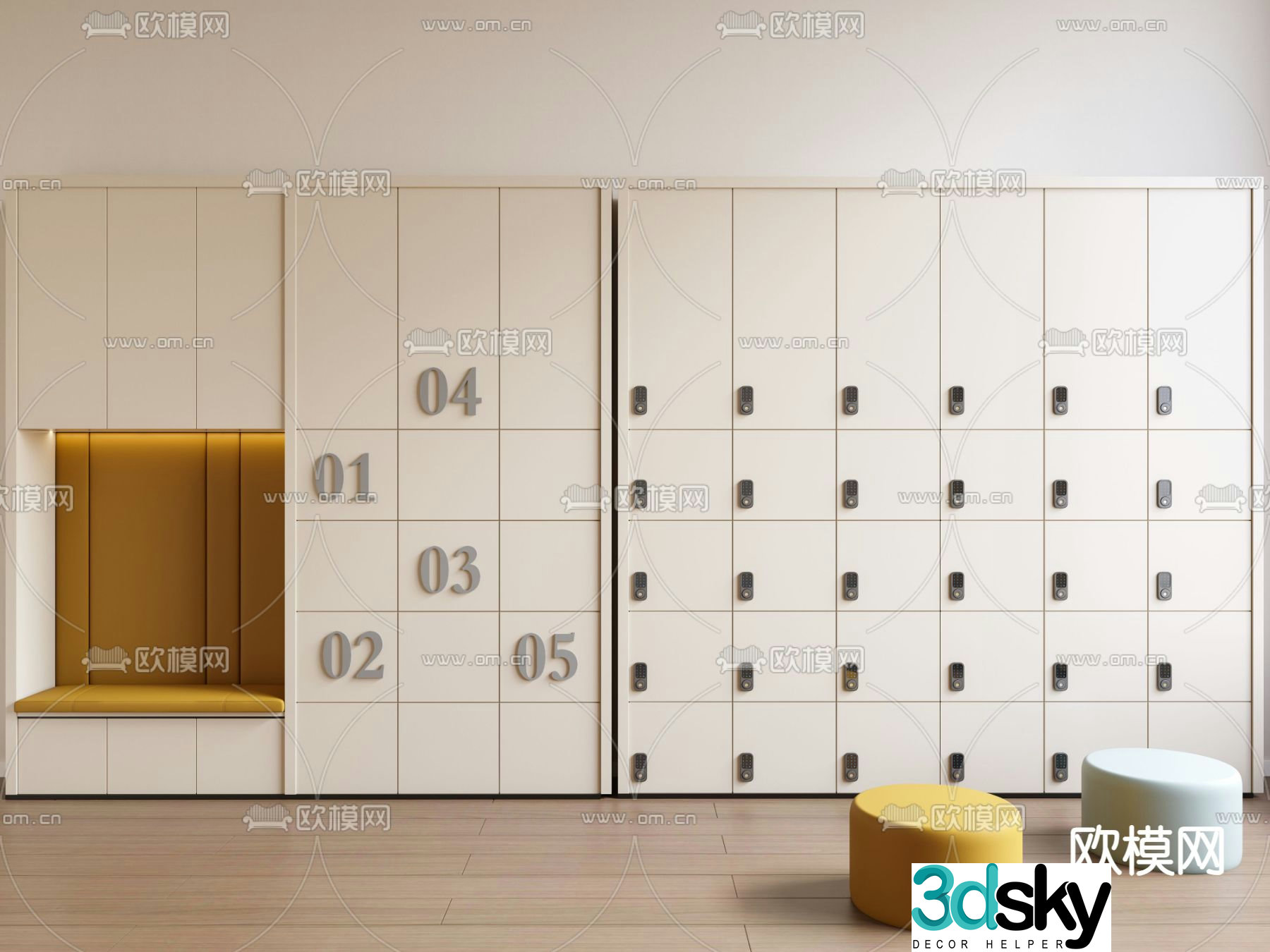 locker locker locker 3d model