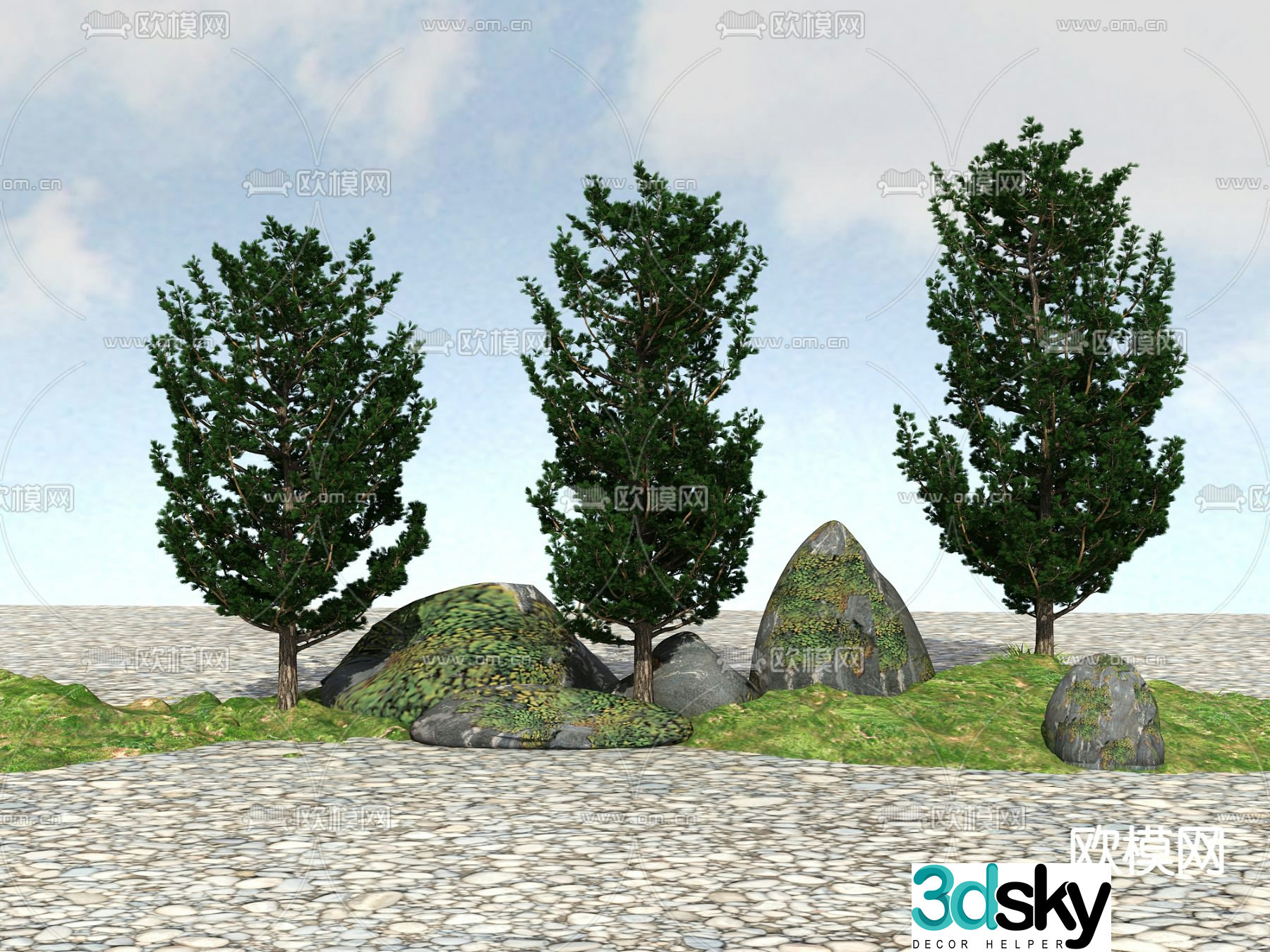 Tree Landscape Trees Big Tree 3D Model