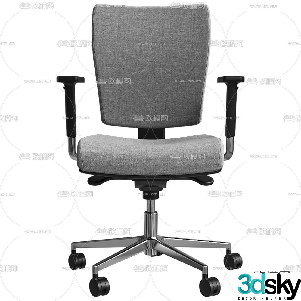 Milani office chair staff chair shift chair 3d model