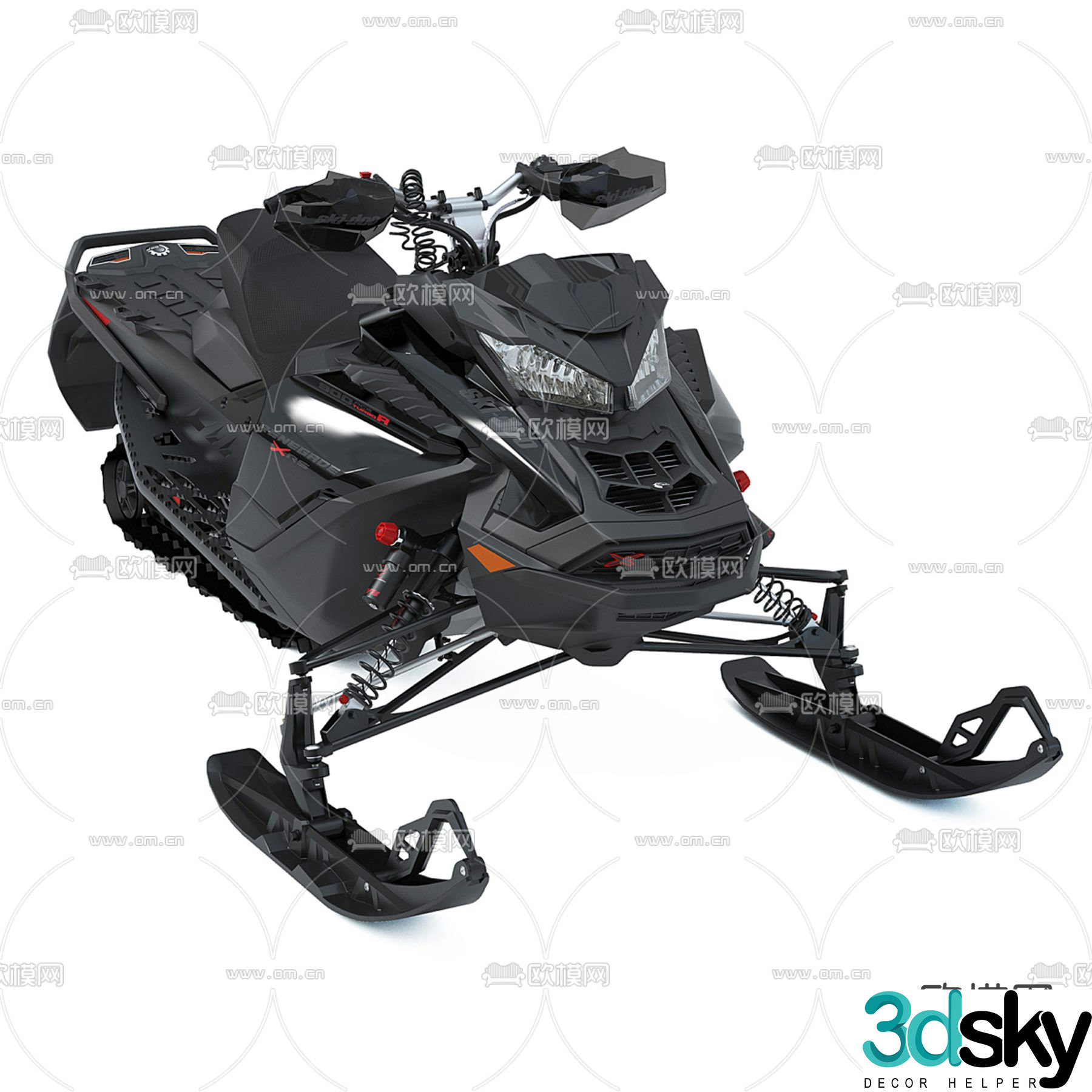 Ski-Doo Renegade snowmobile 3d model