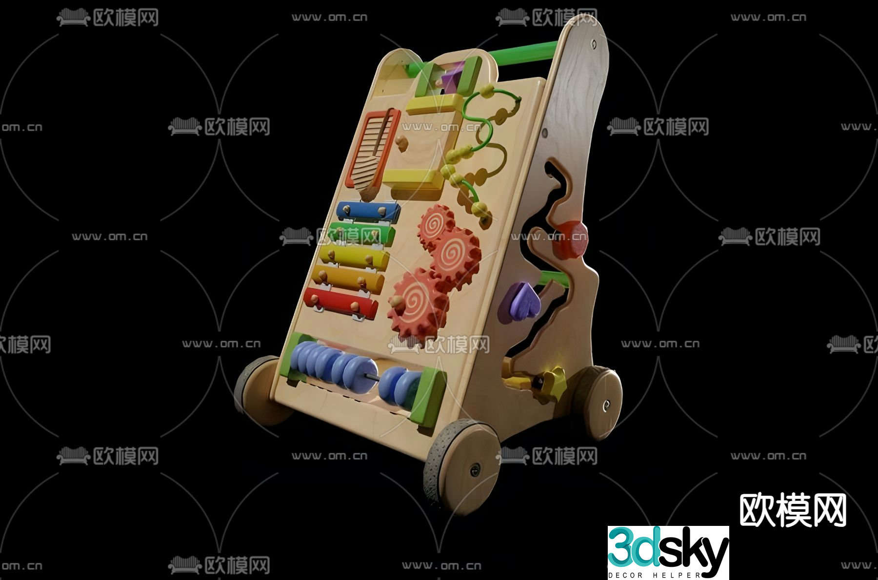 Toy pusher 3d model