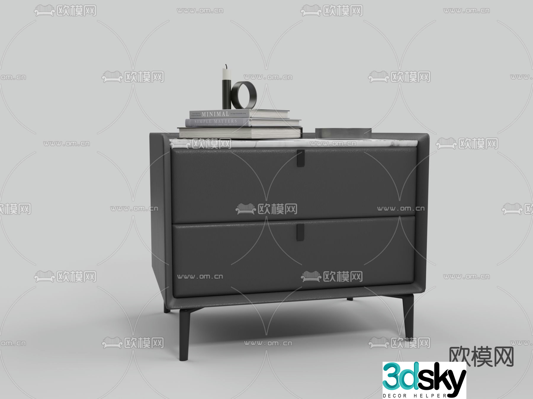 bedside table 3d model