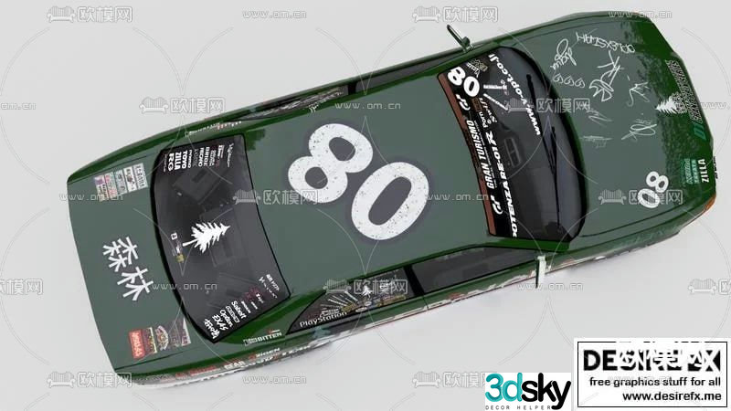 racing toy model 3d model