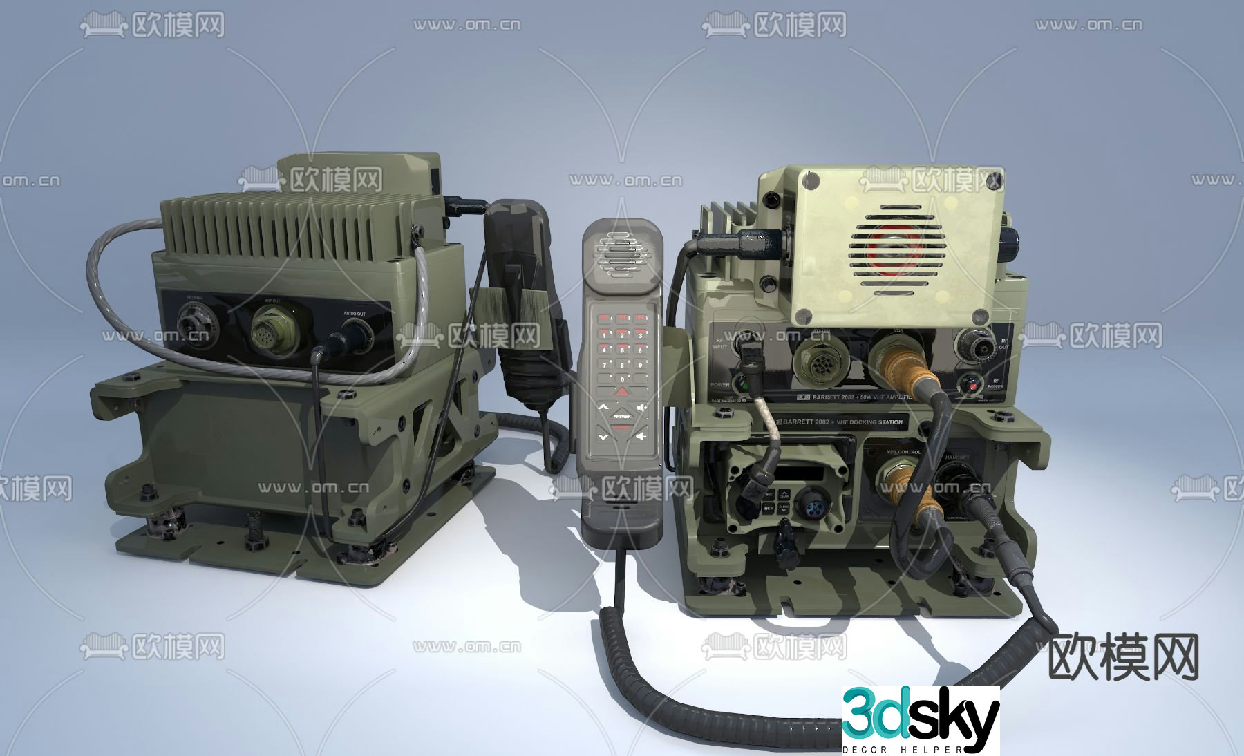 Industrial wind telegraph 3d model