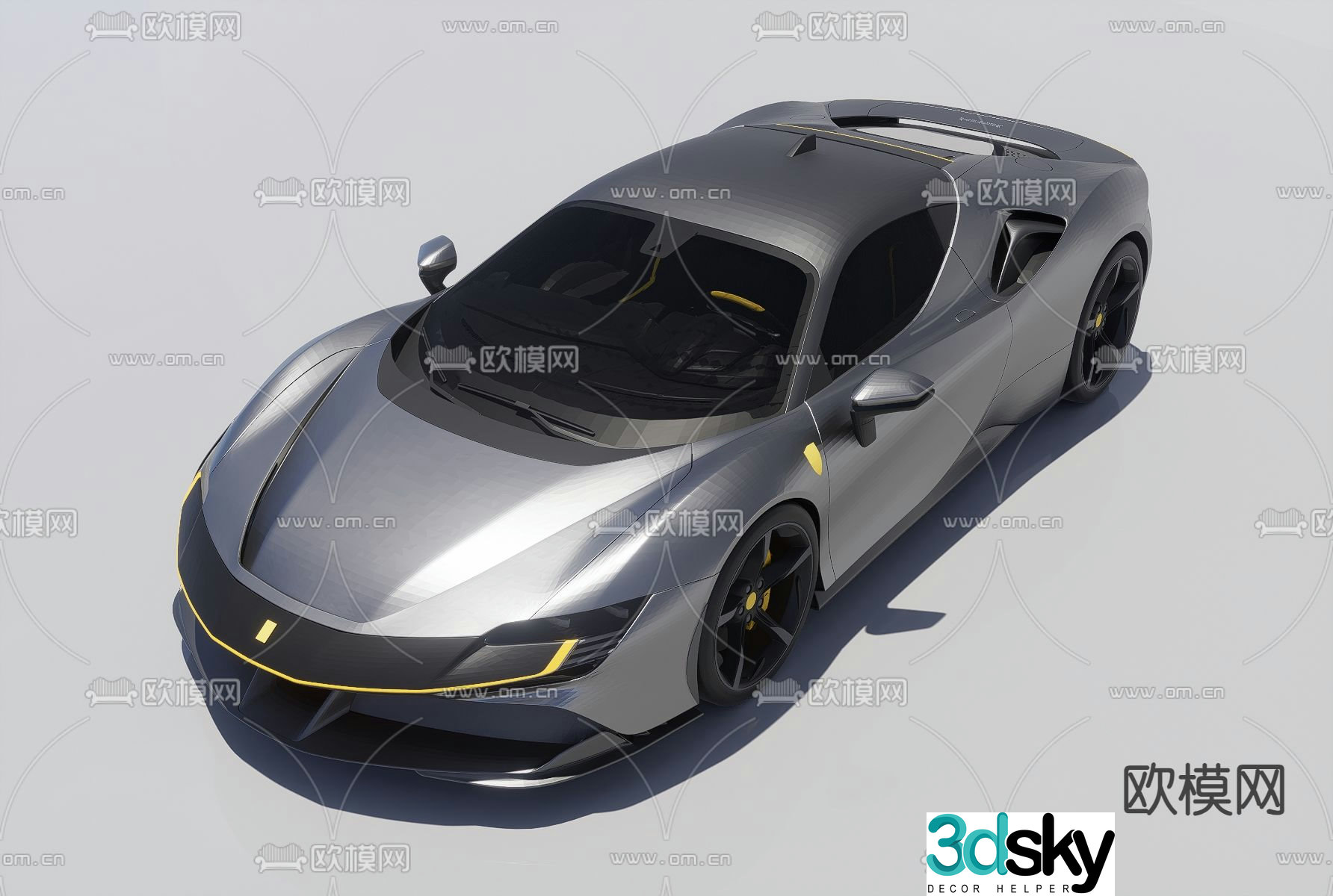 ferrari sf90 car sports car supercar 3d model