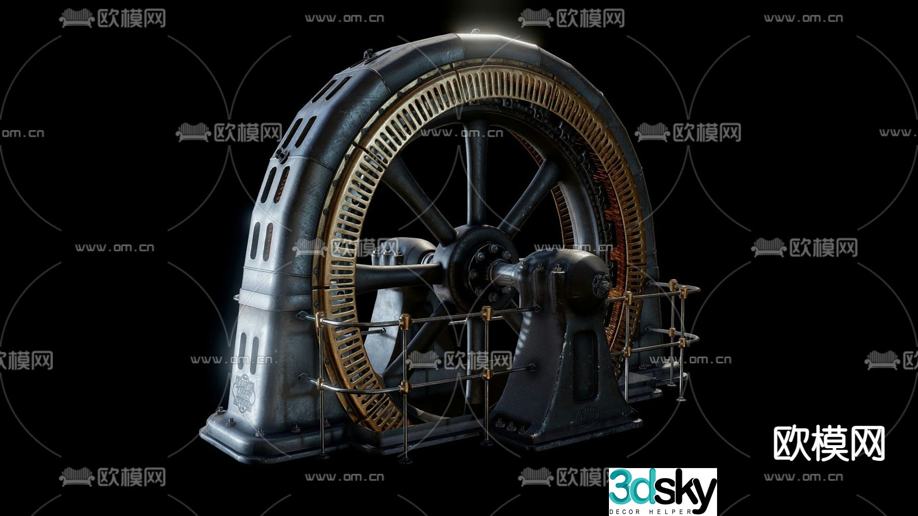 Wind turbine 3d model