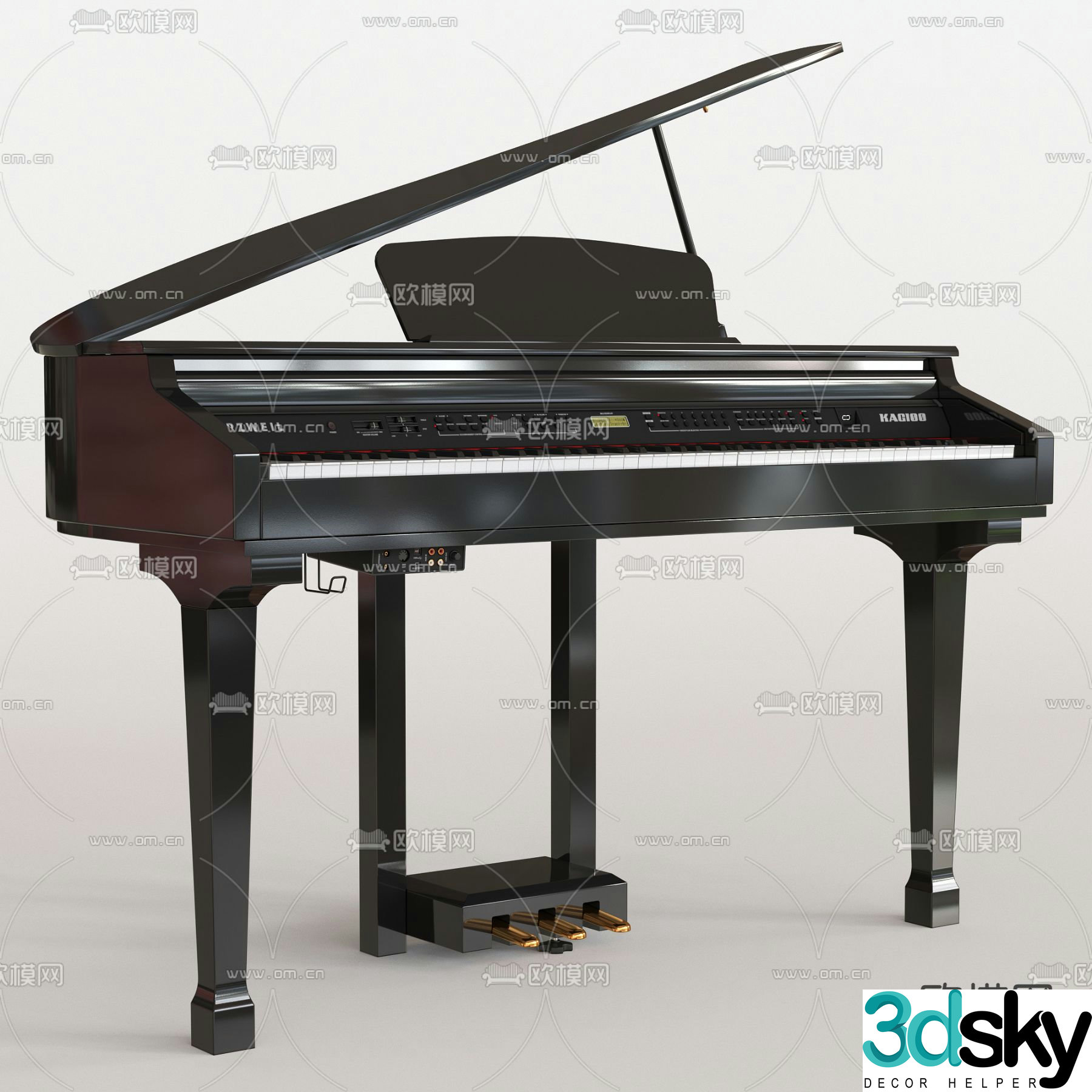 Kurzweil KAG100 piano 3d model
