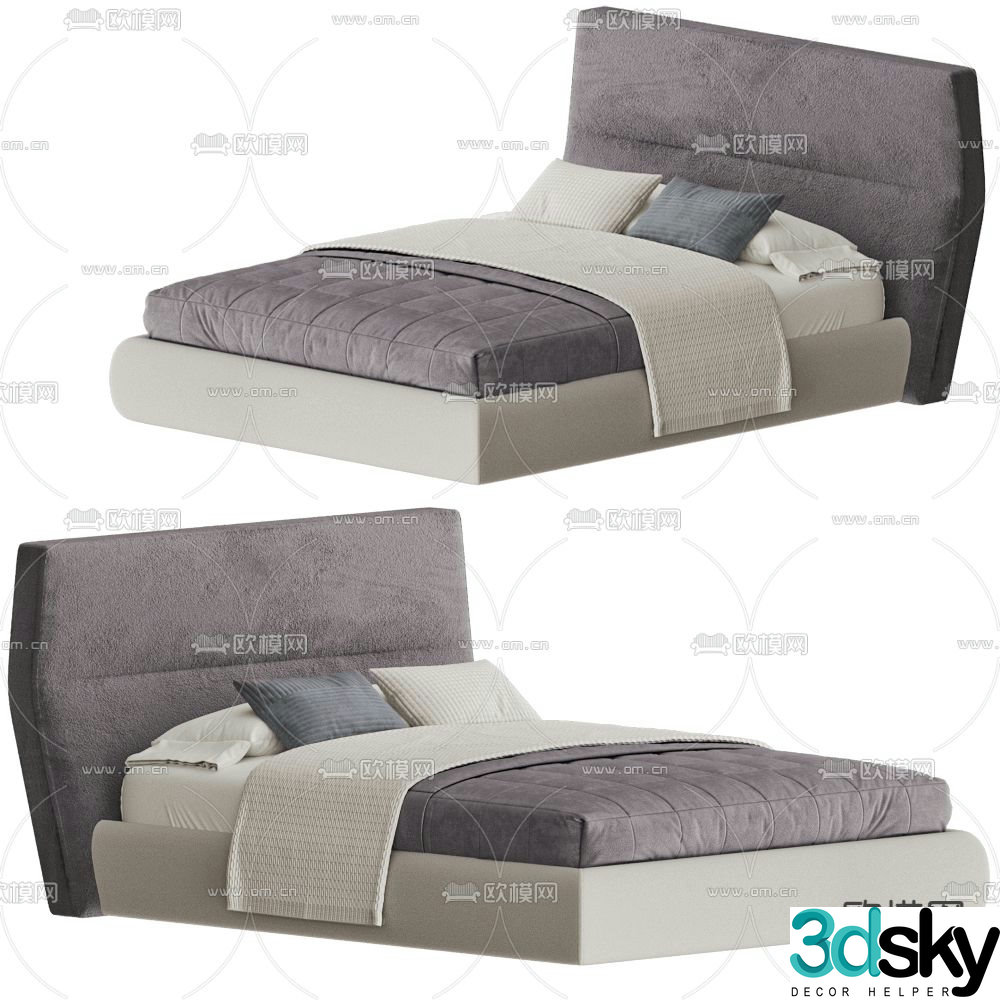 MisuraEmme double bed 3d model