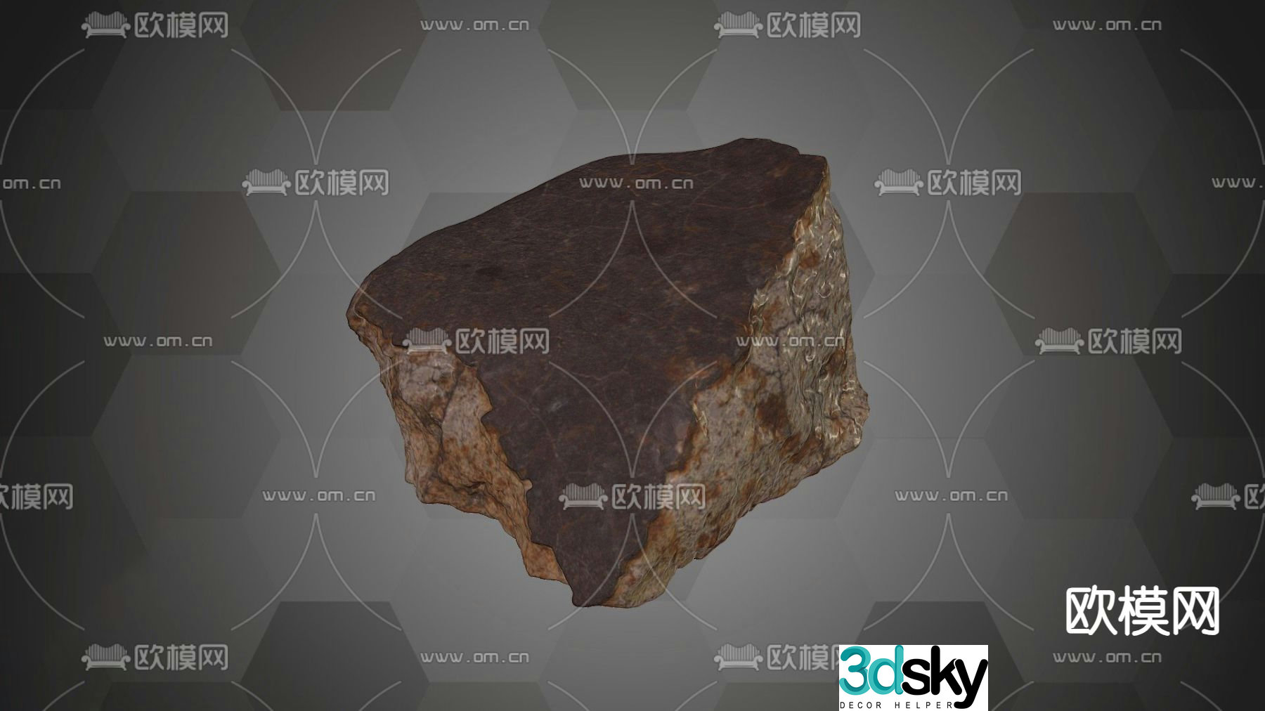 rock meteorite 3d model