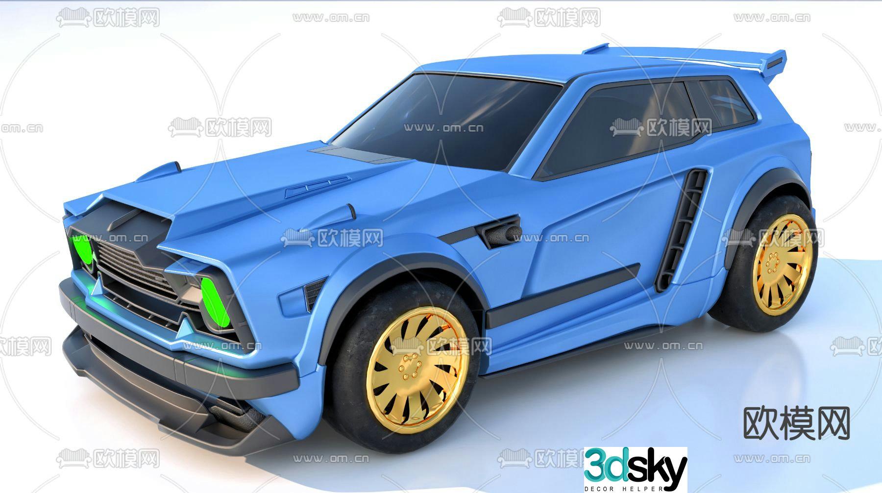 sports car car car 3d model