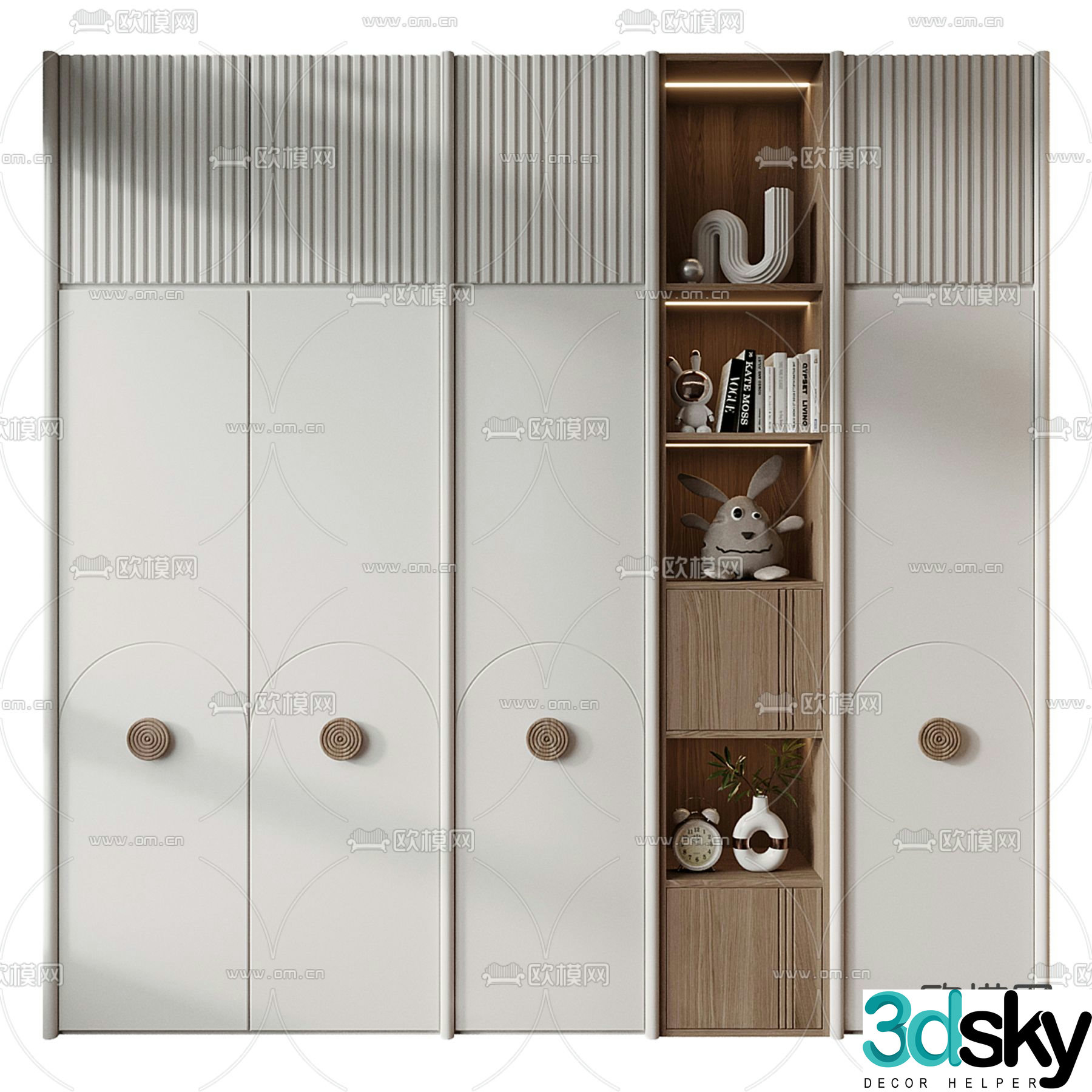 Furniture children’s wardrobe 3d model