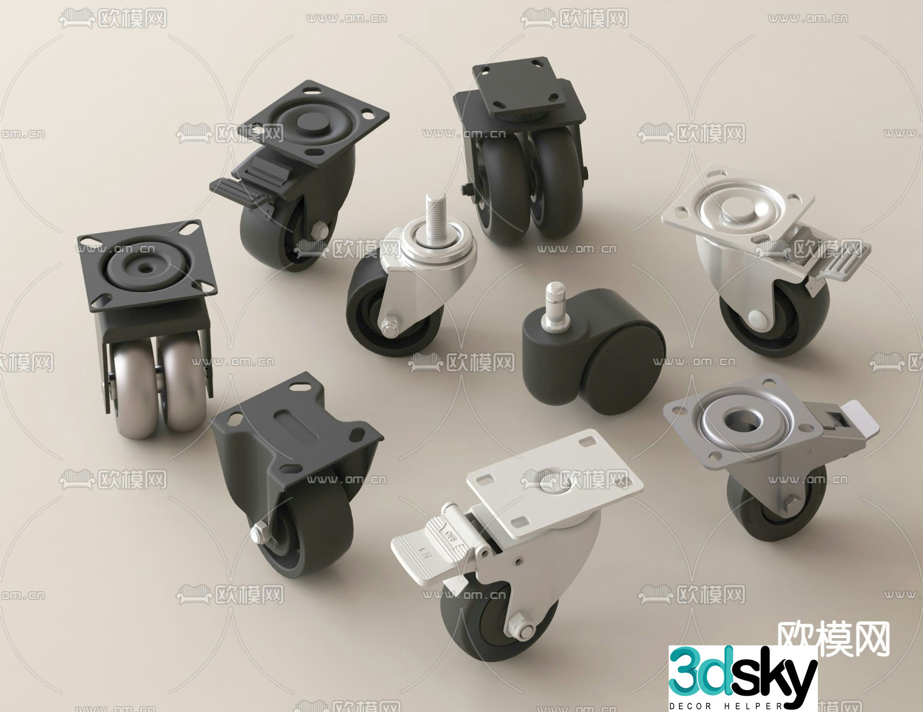 Pullwheel pulley wheel 3d model