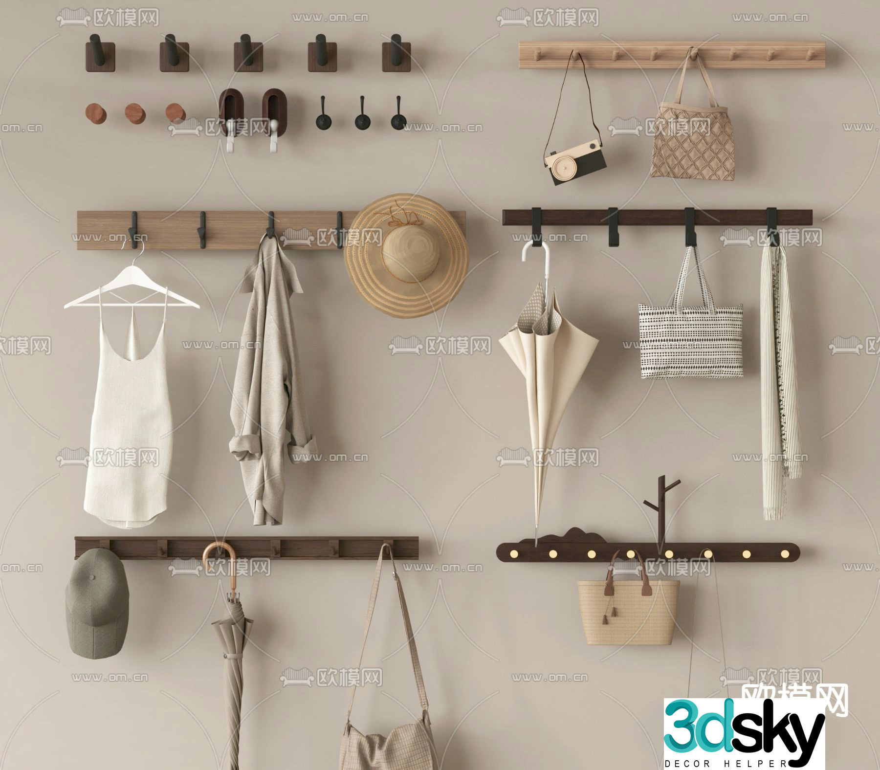clothes hook clothes hanger 3d model