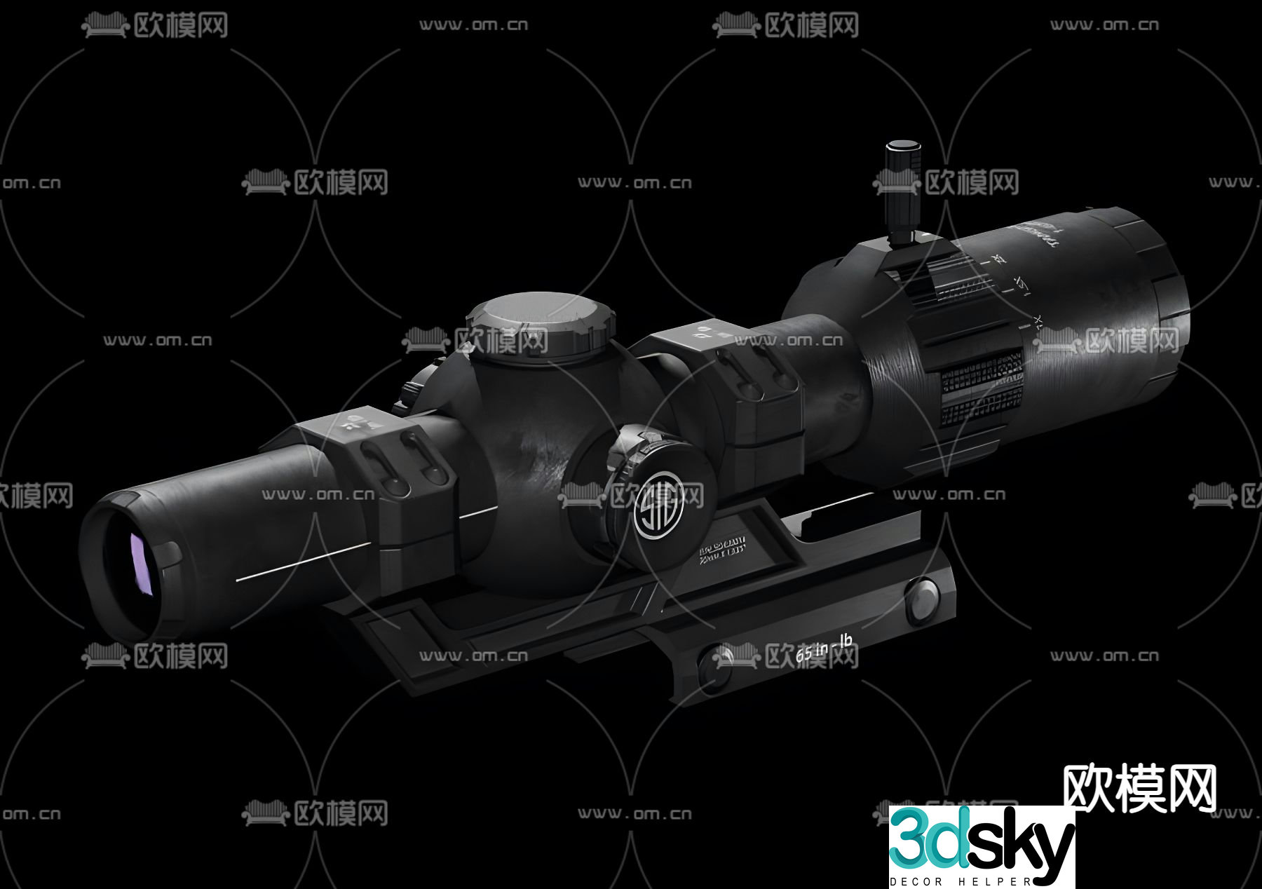 tank telescope 3d model