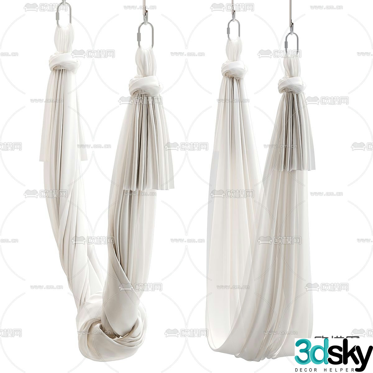 Yoga swing hanging chair 3d model