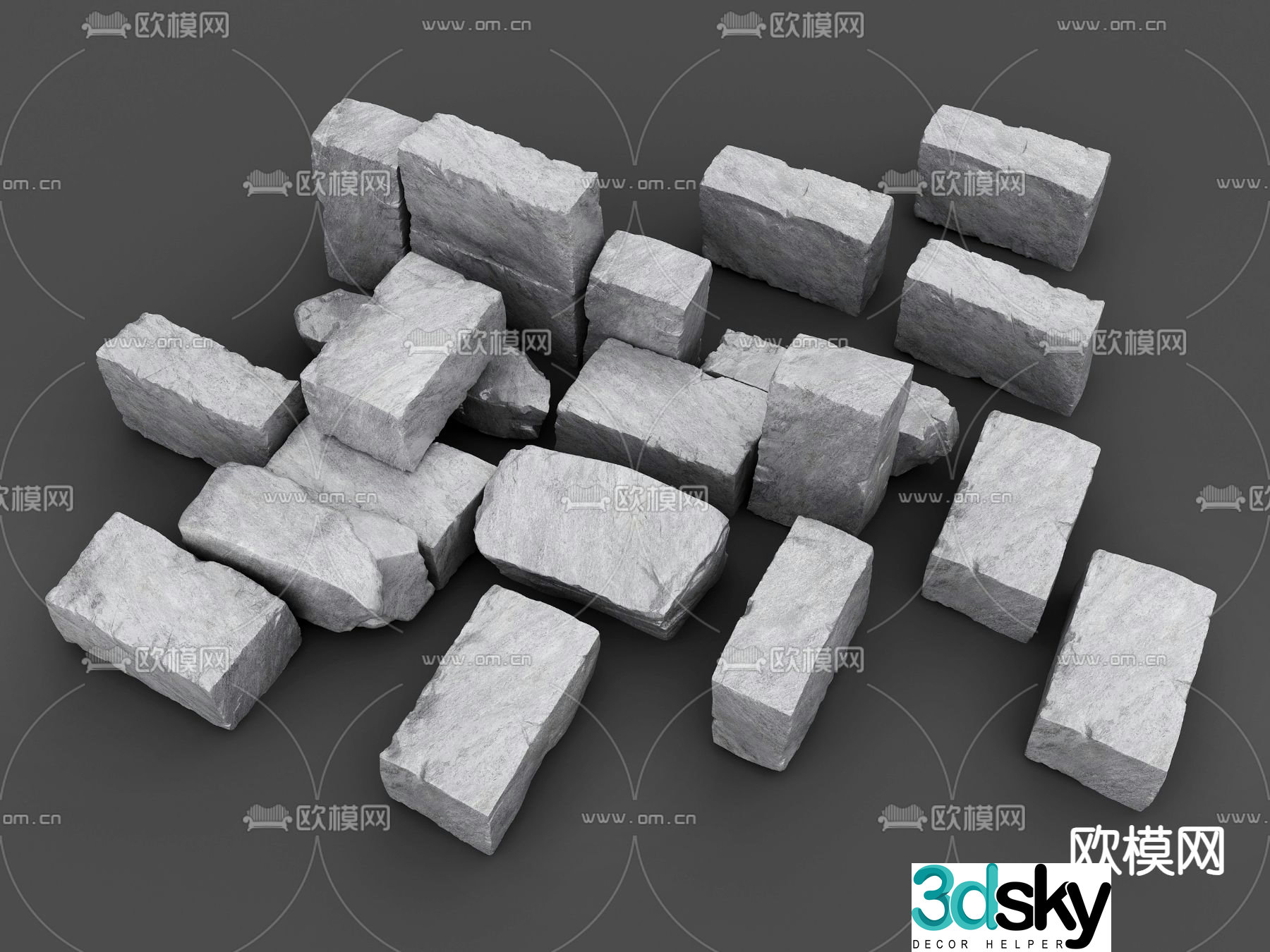 stone stone stone stone landscape stone 3d model