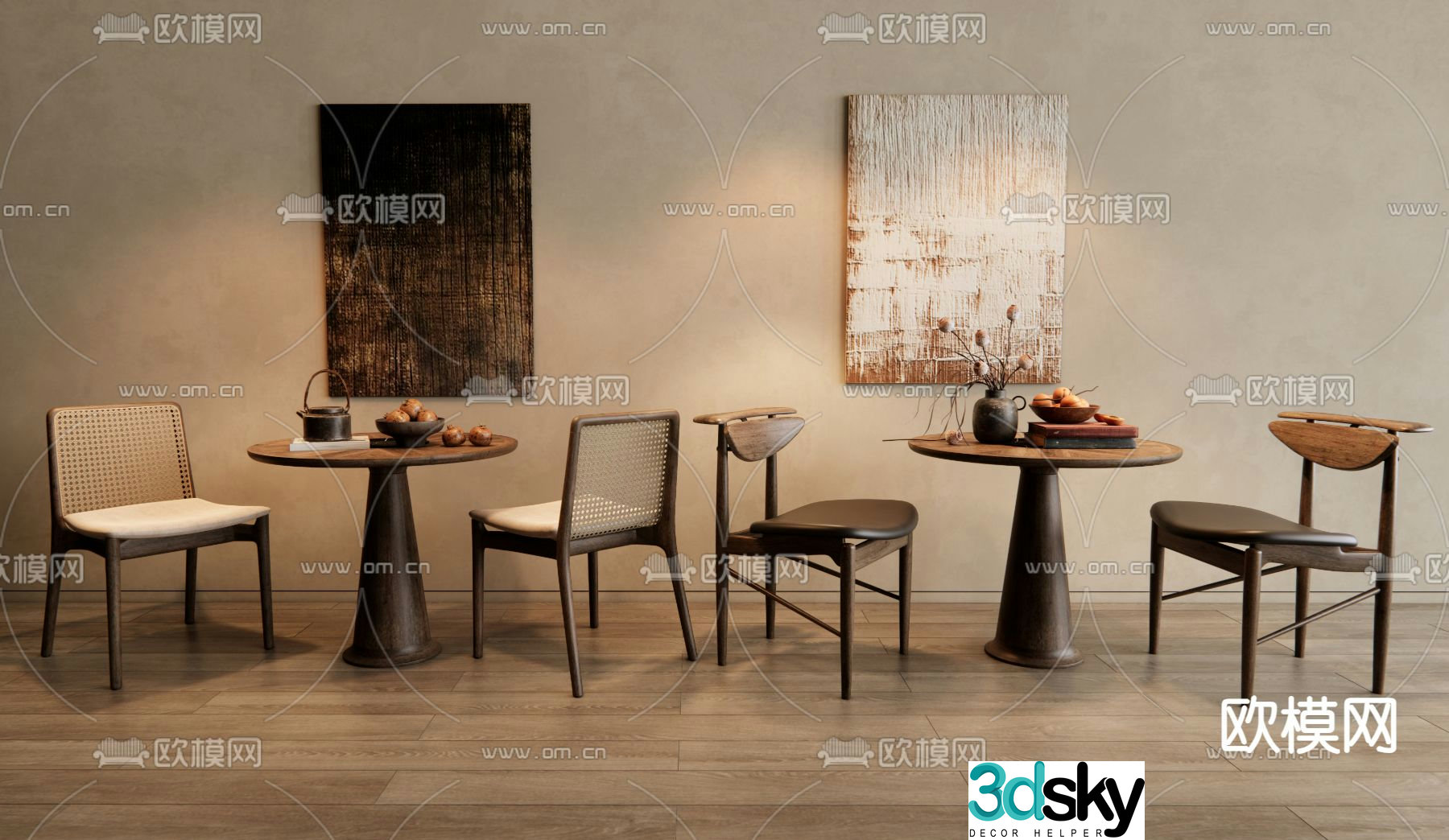 Leisure tables and chairs Negotiation tables and chairs 3d model
