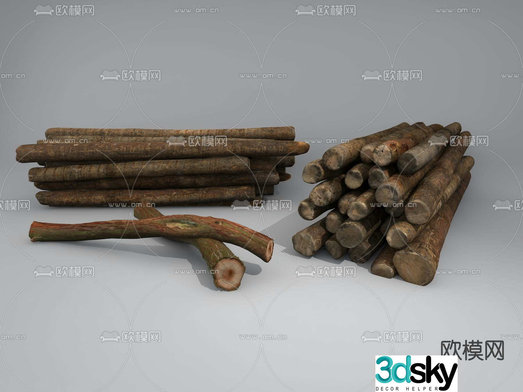 wood wood block 3d model