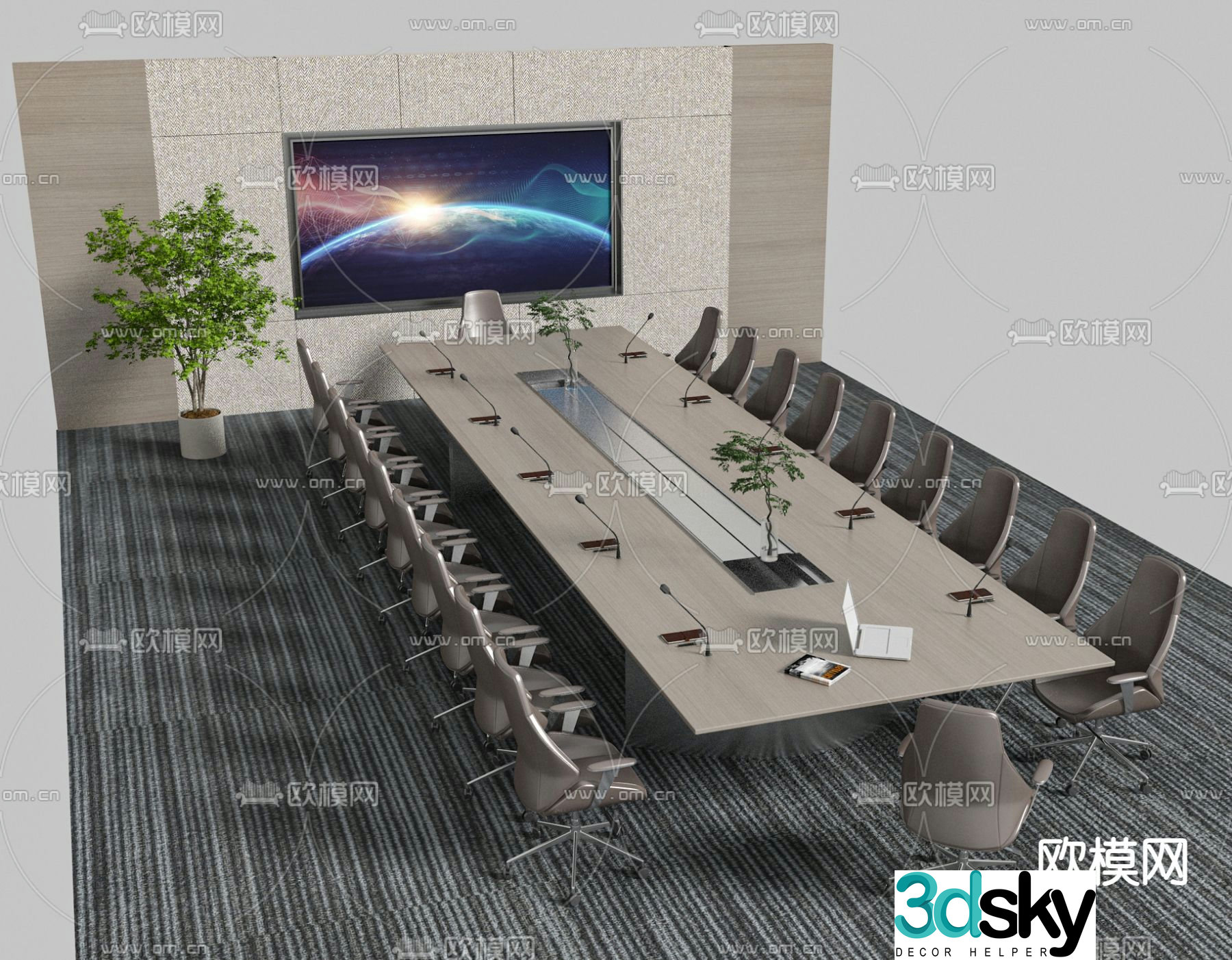 Conference table conference table 3d model