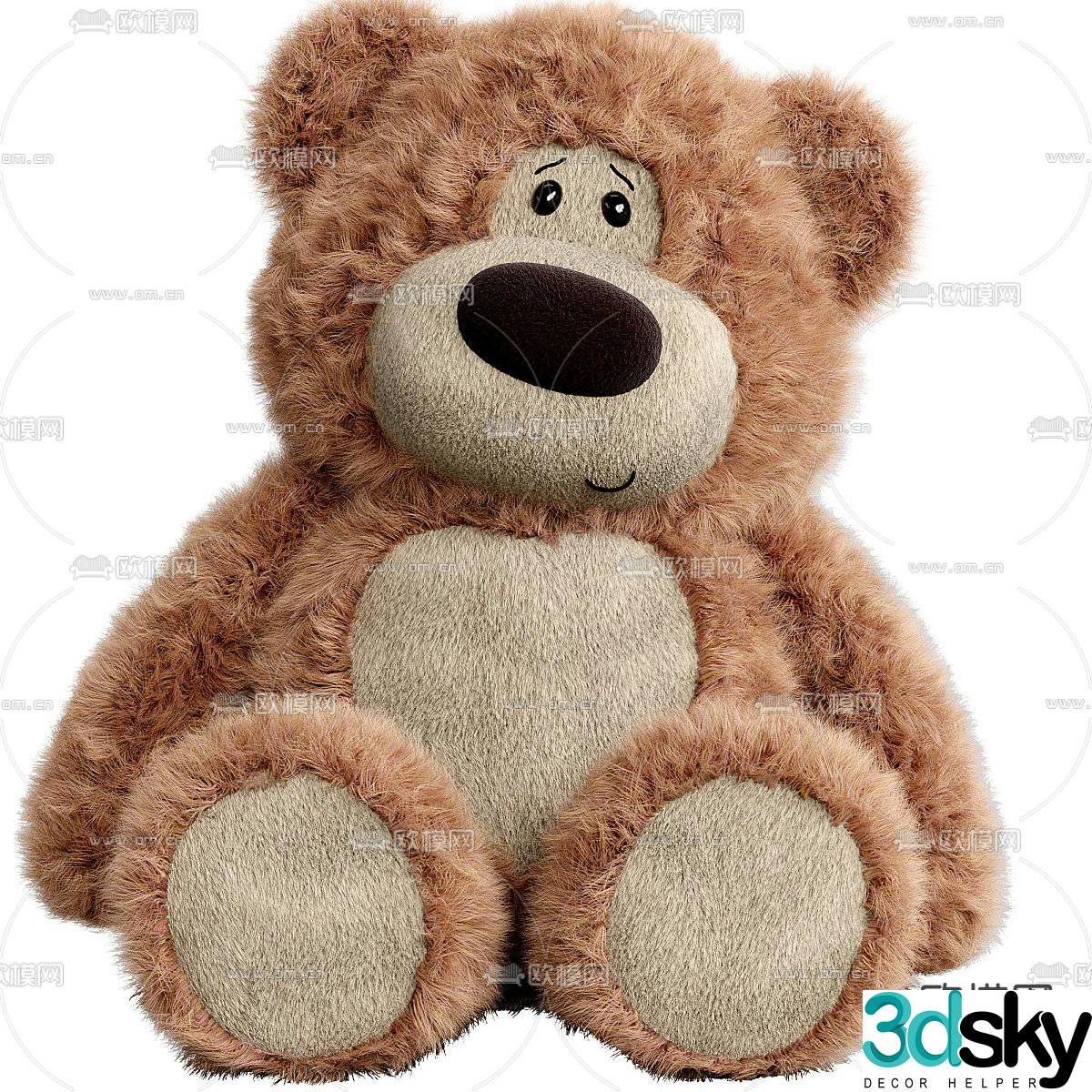 bear ragdoll children’s toy 3d model