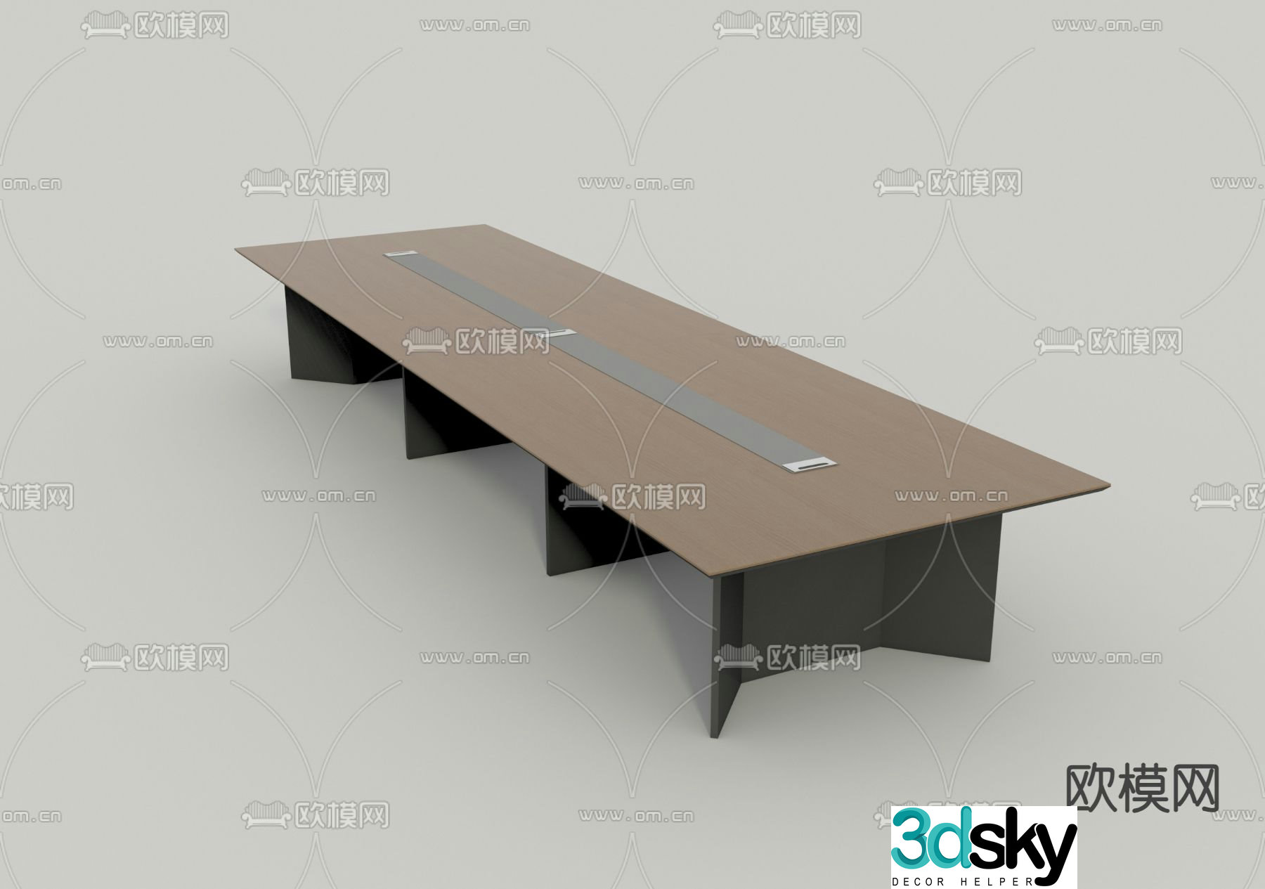 Simple conference table 3d model
