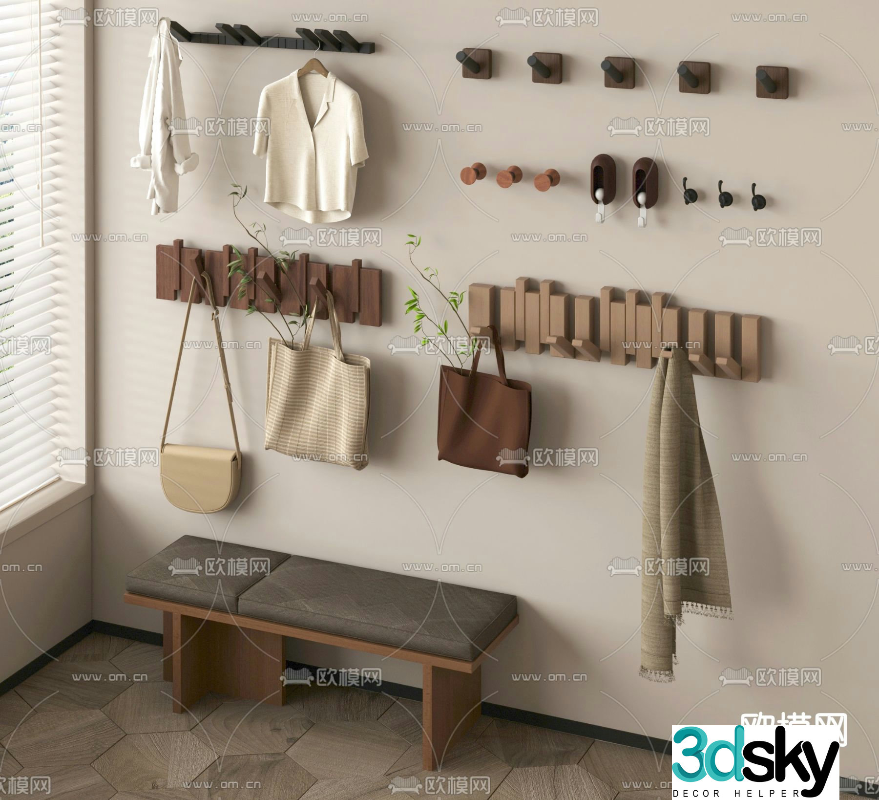 clothes hook clothes hook clothes hanger 3d model