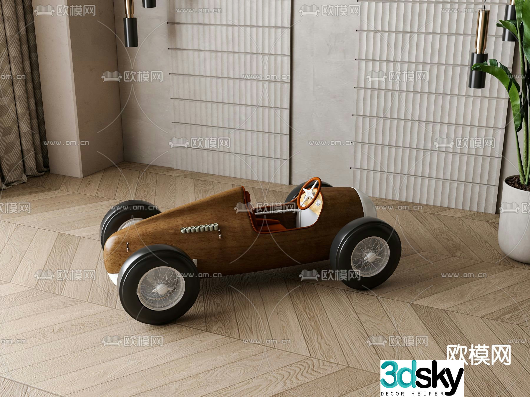 Children’s toy car 3d model