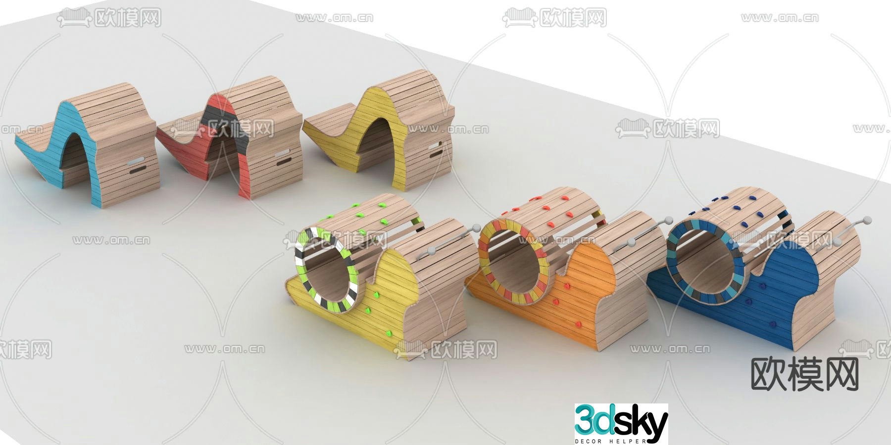 Children’s playground equipment 3D model
