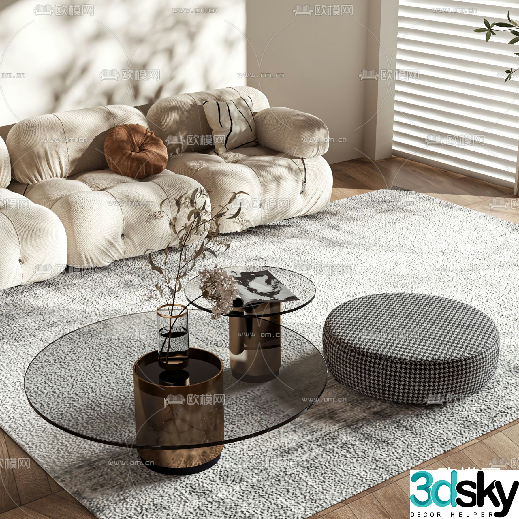 3D model of mother-in-law coffee table