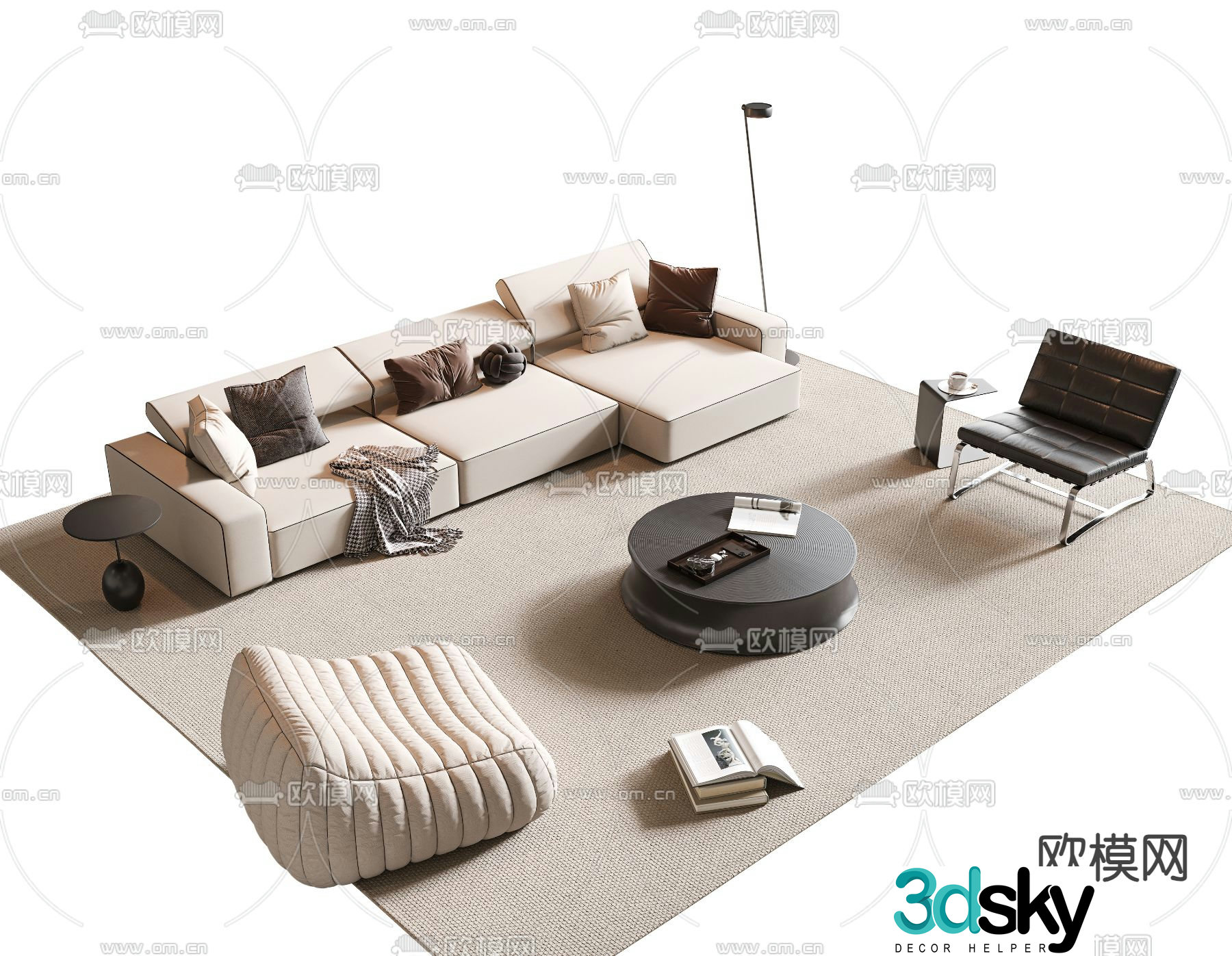 modular sofa modular sofa 3d model
