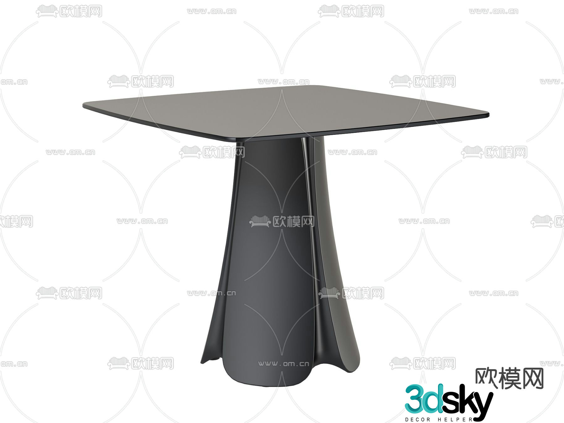 Modern corner table side table table table 3d model