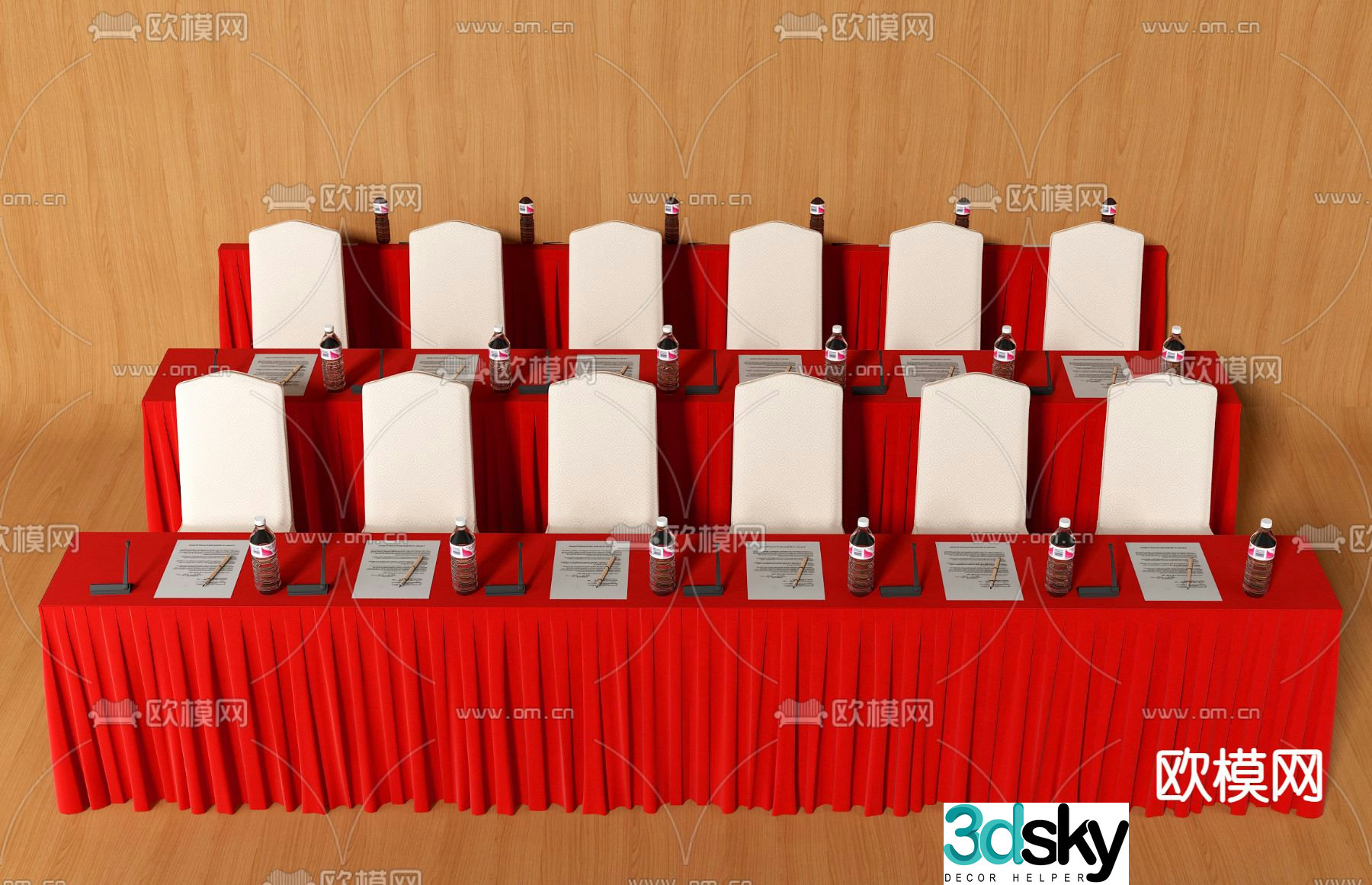 Conference table 3d model