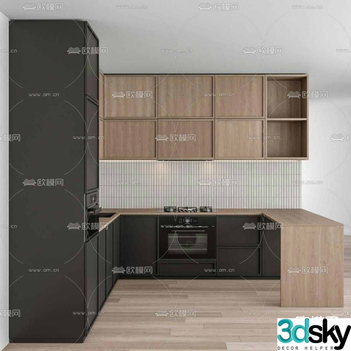 Modern cabinet 3d model