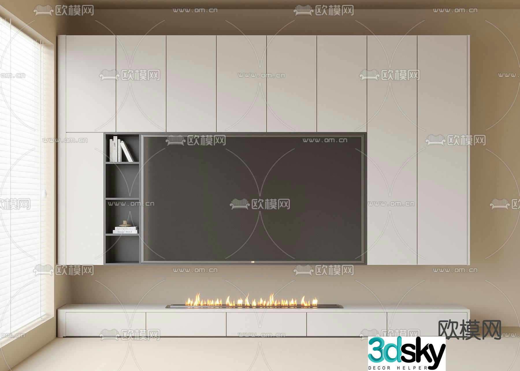 TV background wall TV wall background wall 3d model
