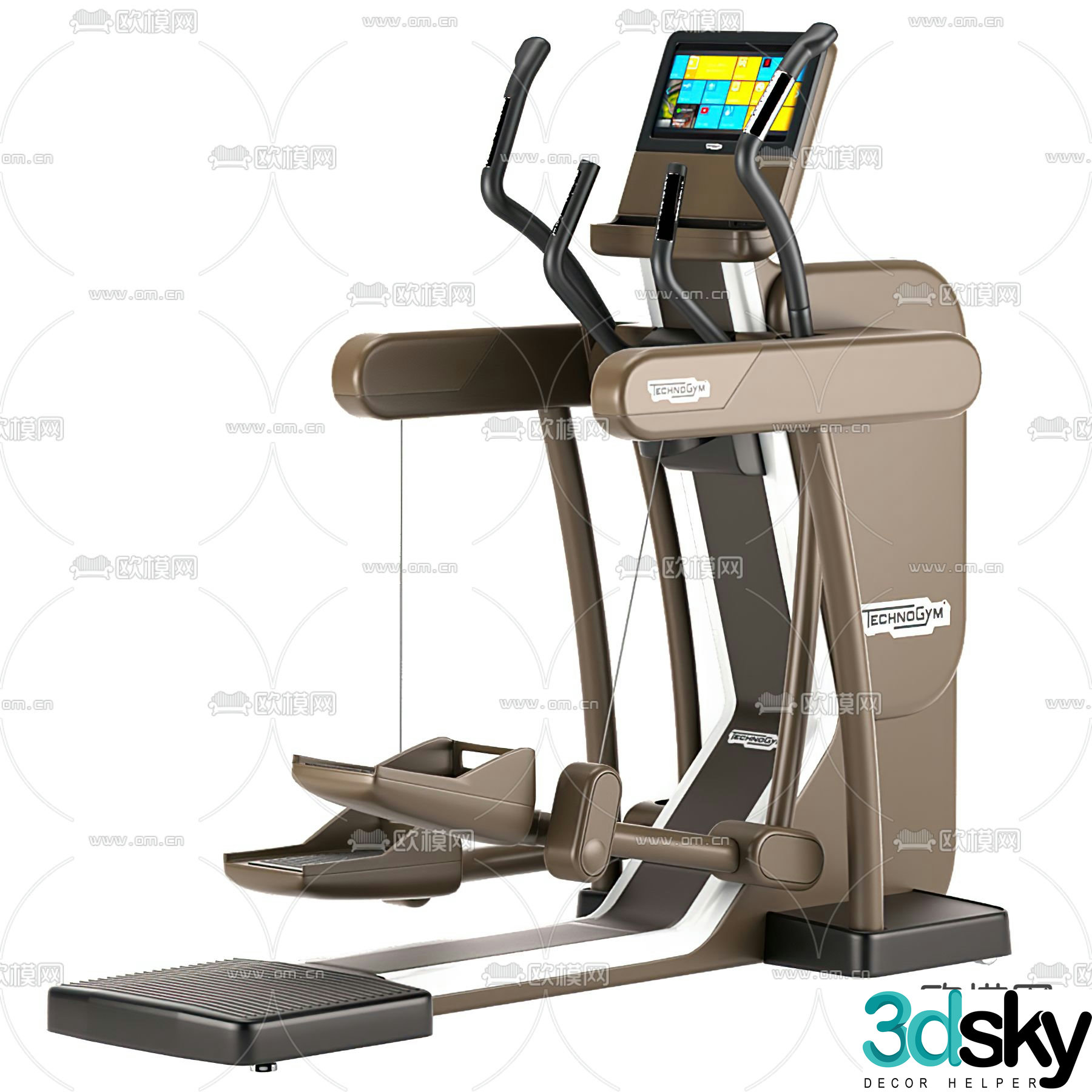 Fitness equipment treadmill 3d model