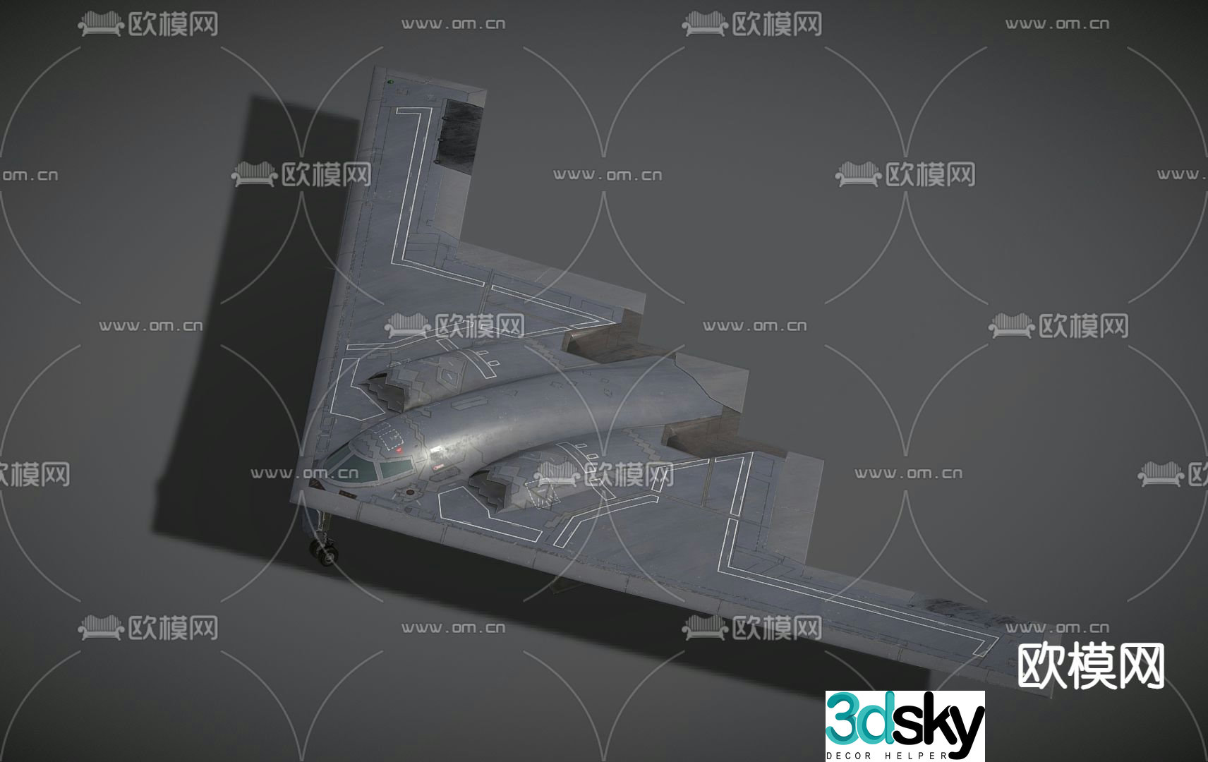 military aircraft fighter 3d model