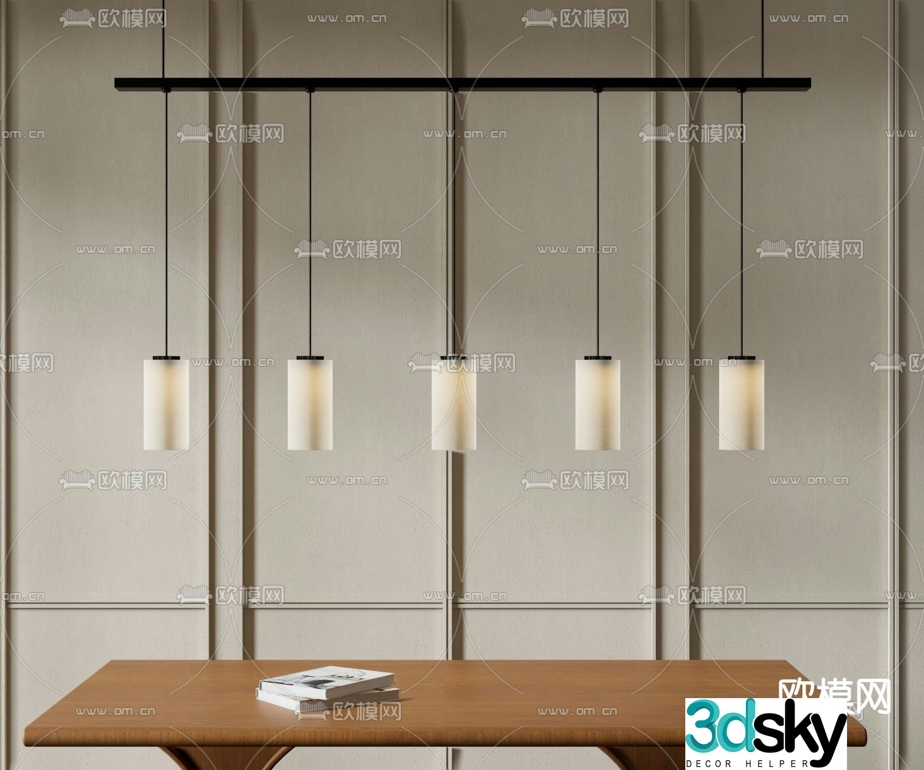 Creative Chandelier Restaurant Chandelier 3d Model