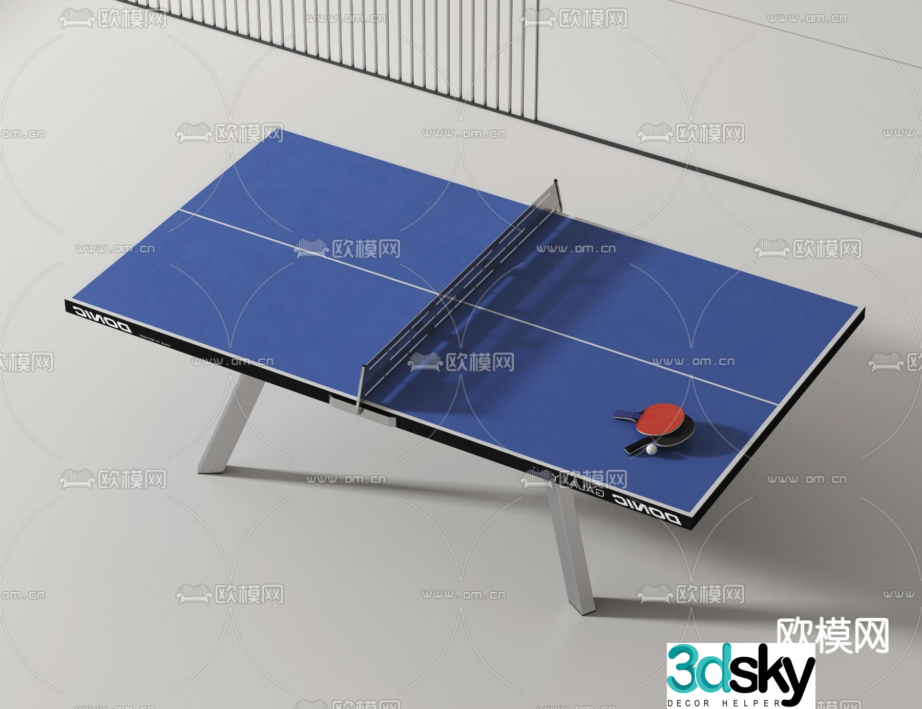 Table Tennis Table Table Tennis Table 3d model