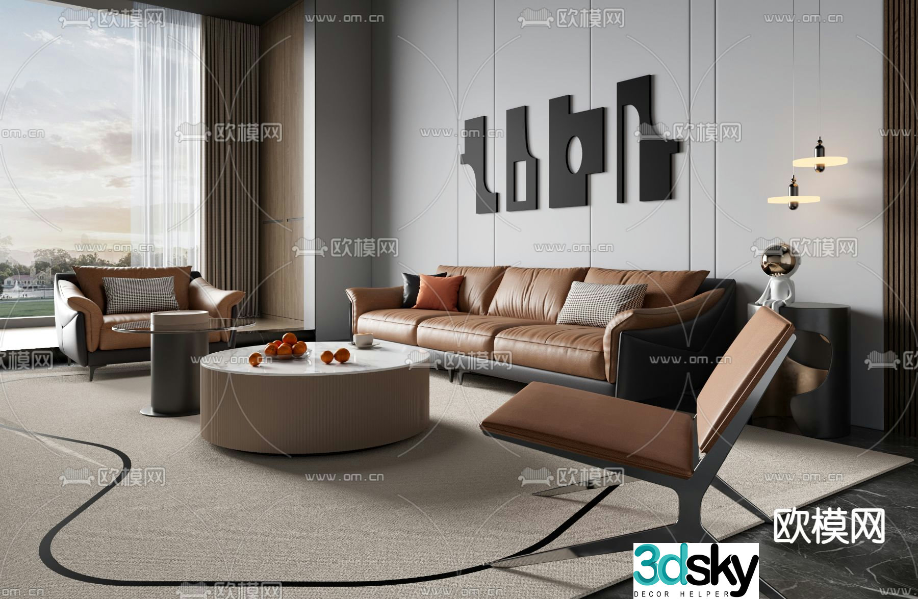 modular sofa 3d model