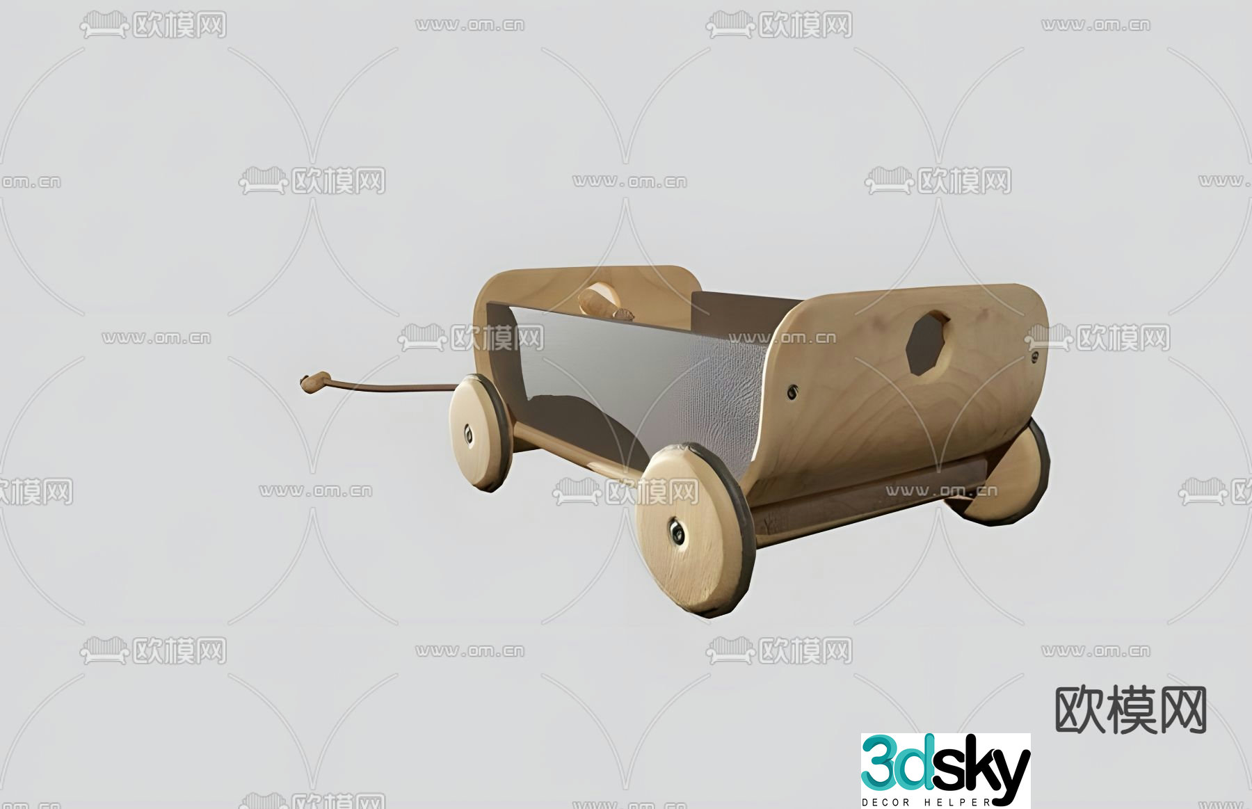 Children’s toy car building block car 3d model