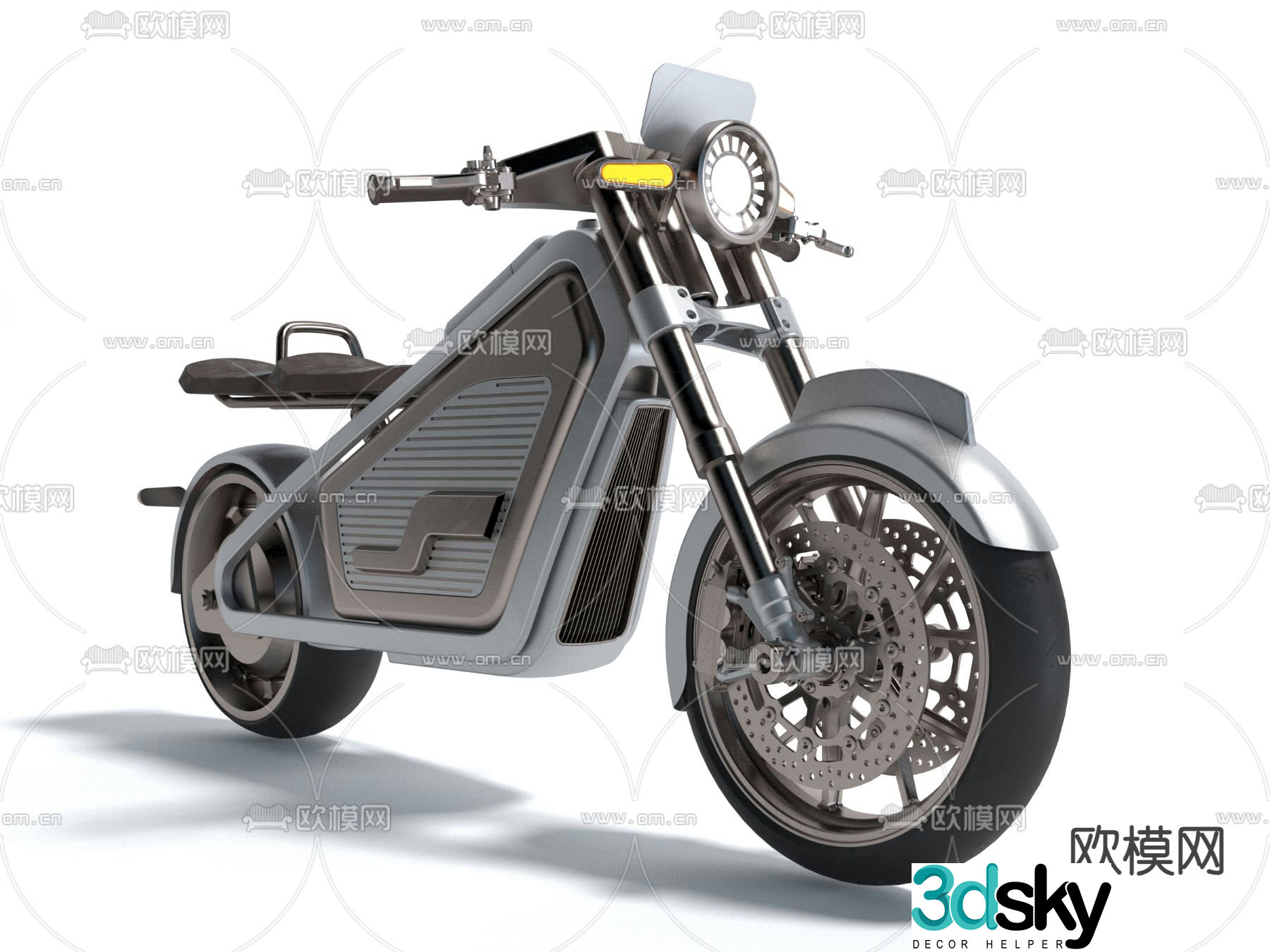 electric vehicle motorcycle motorcycle 3d model