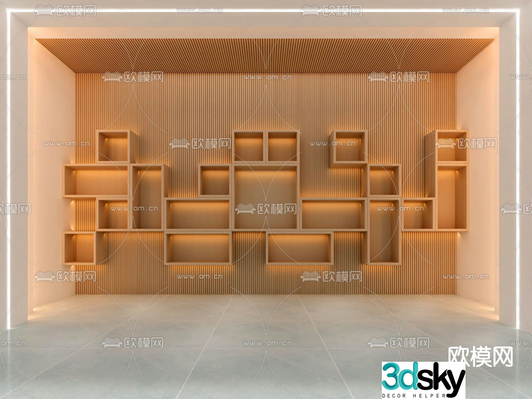 Lattice cabinet display cabinet exhibition stand exhibition stand 3d model