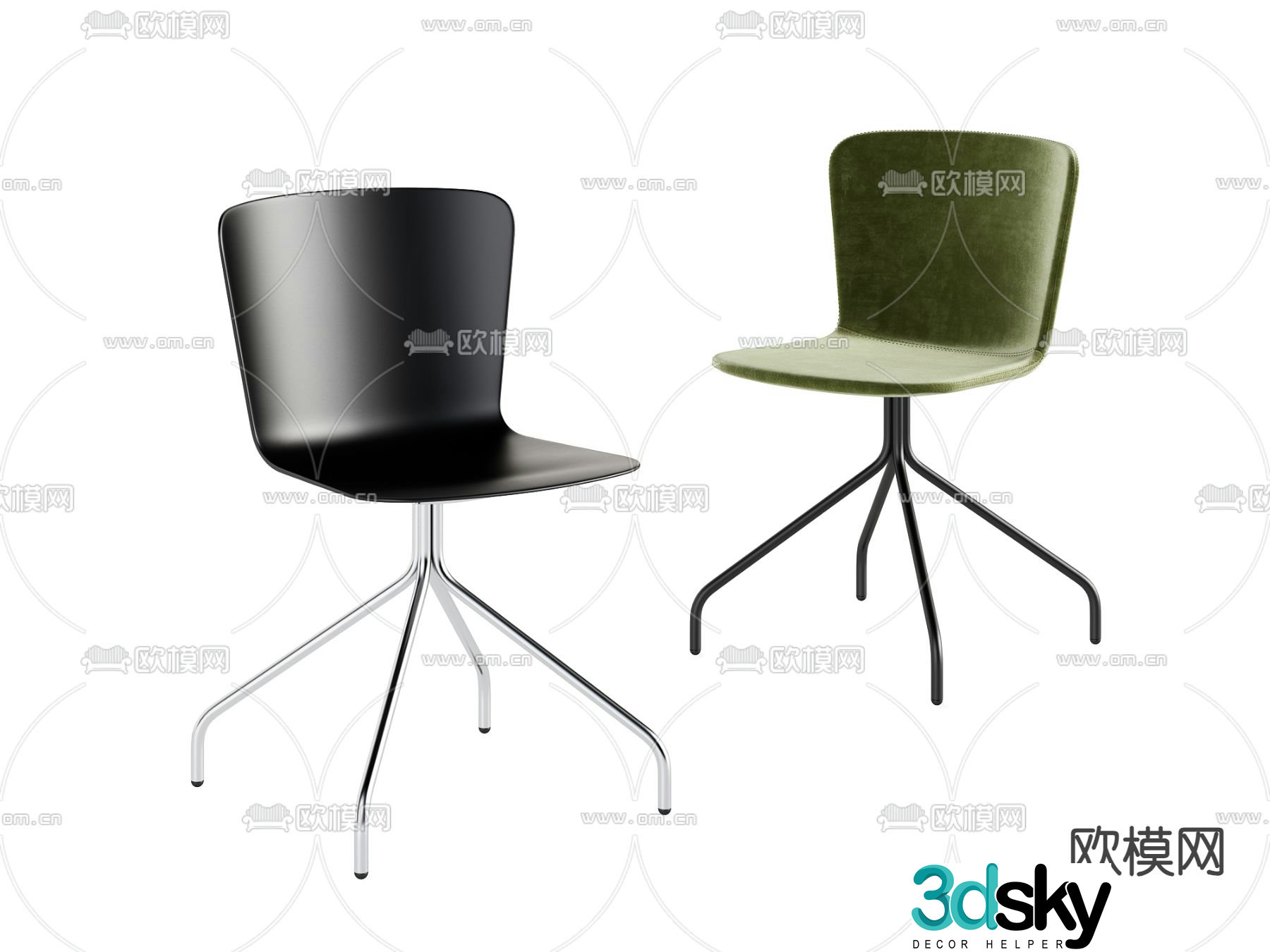 Office chair conference chair staff chair 3d model