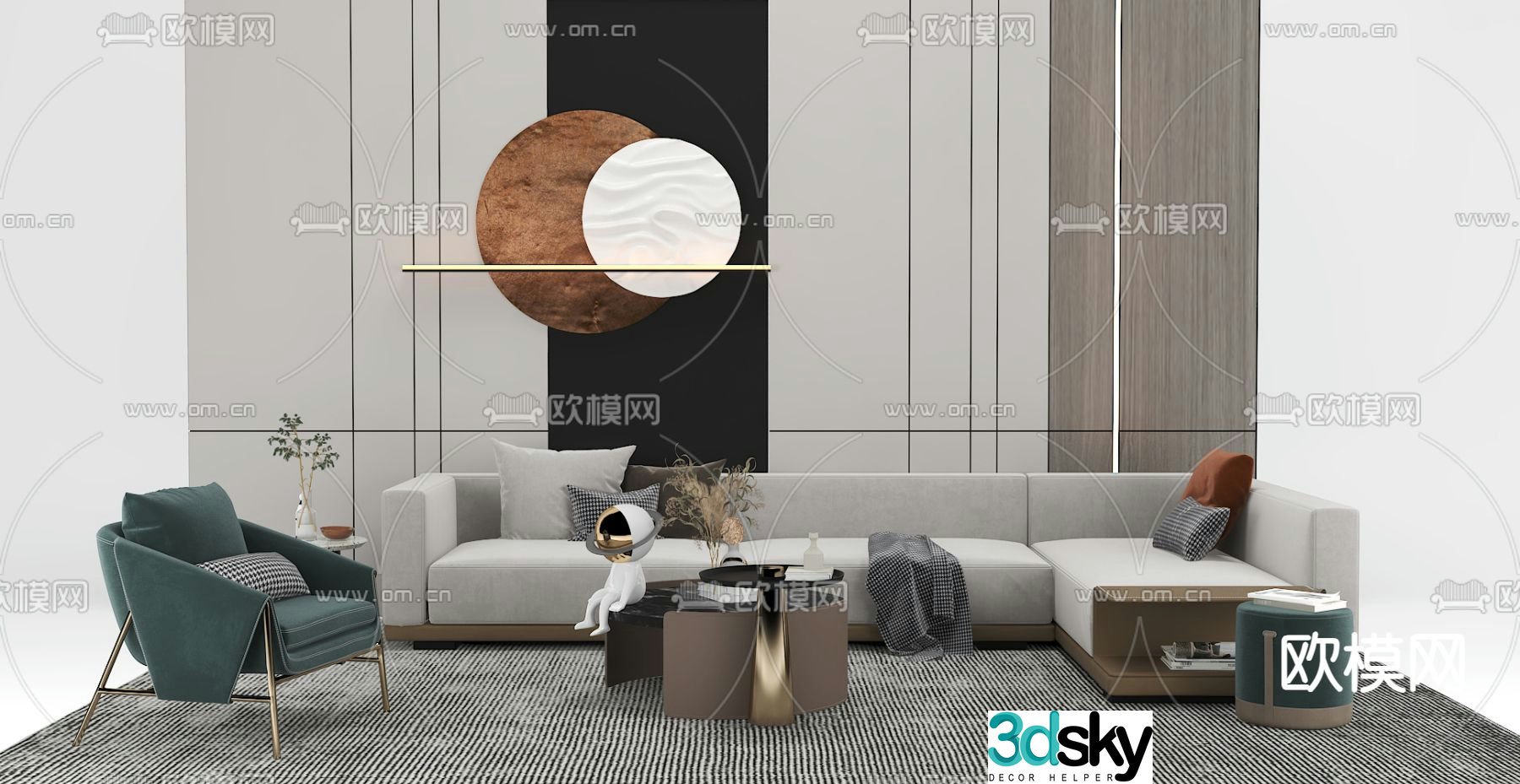 Sectional sofa corner sofa 3d model
