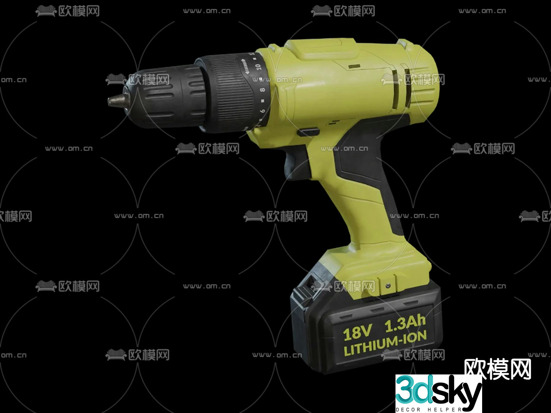 Industrial equipment hardware tools hand drill electric drill 3d model